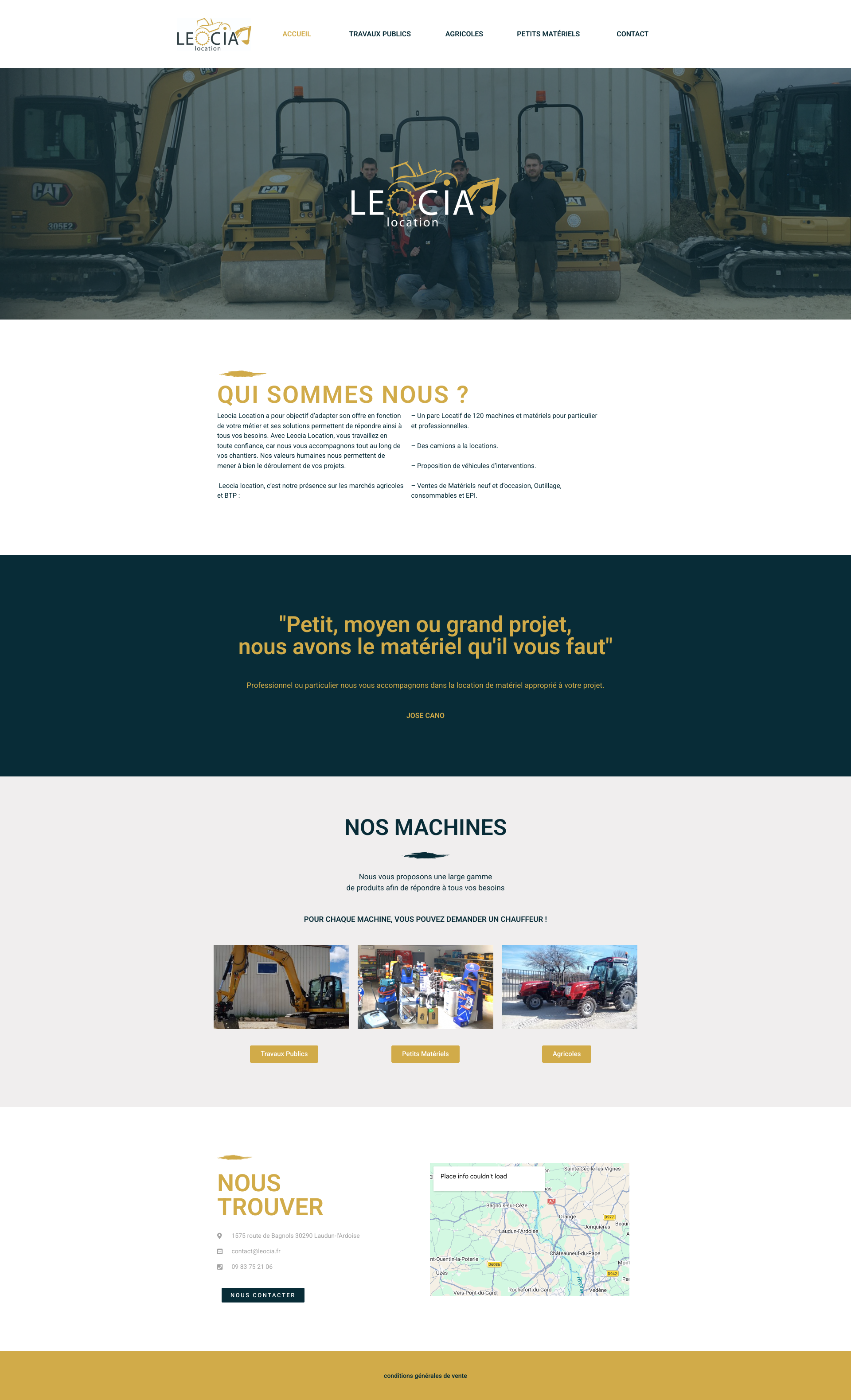 Aperçu du site