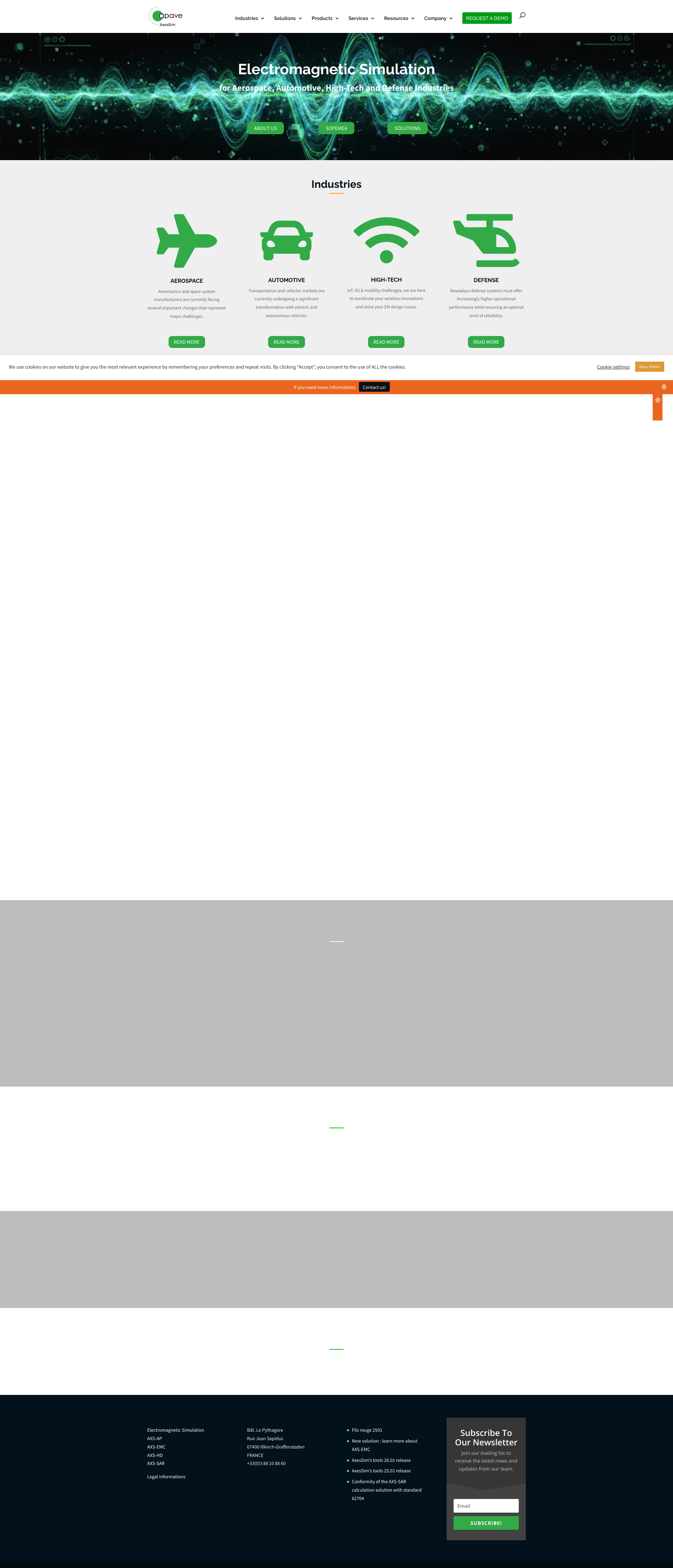 Aperçu du site