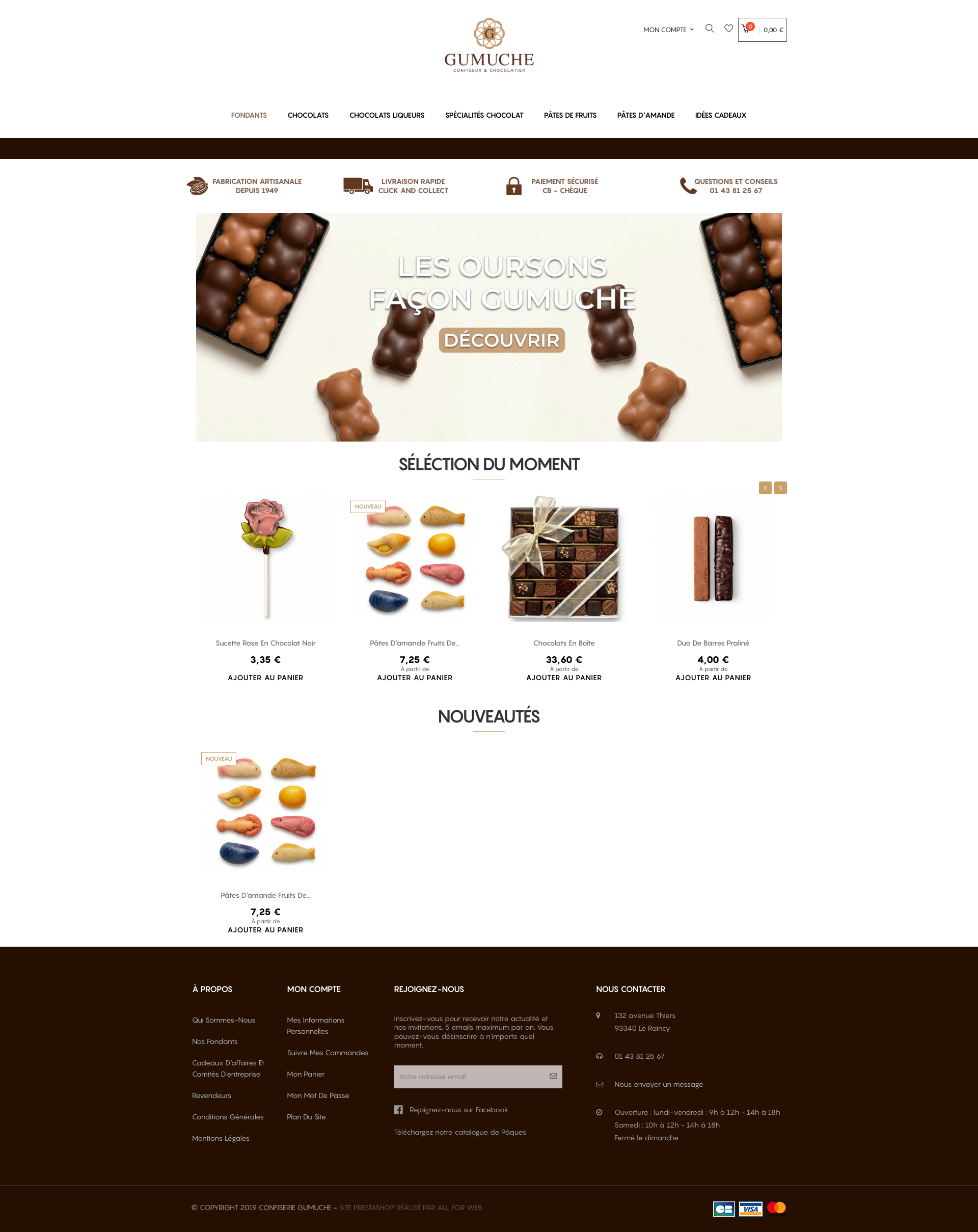 Aperçu du site
