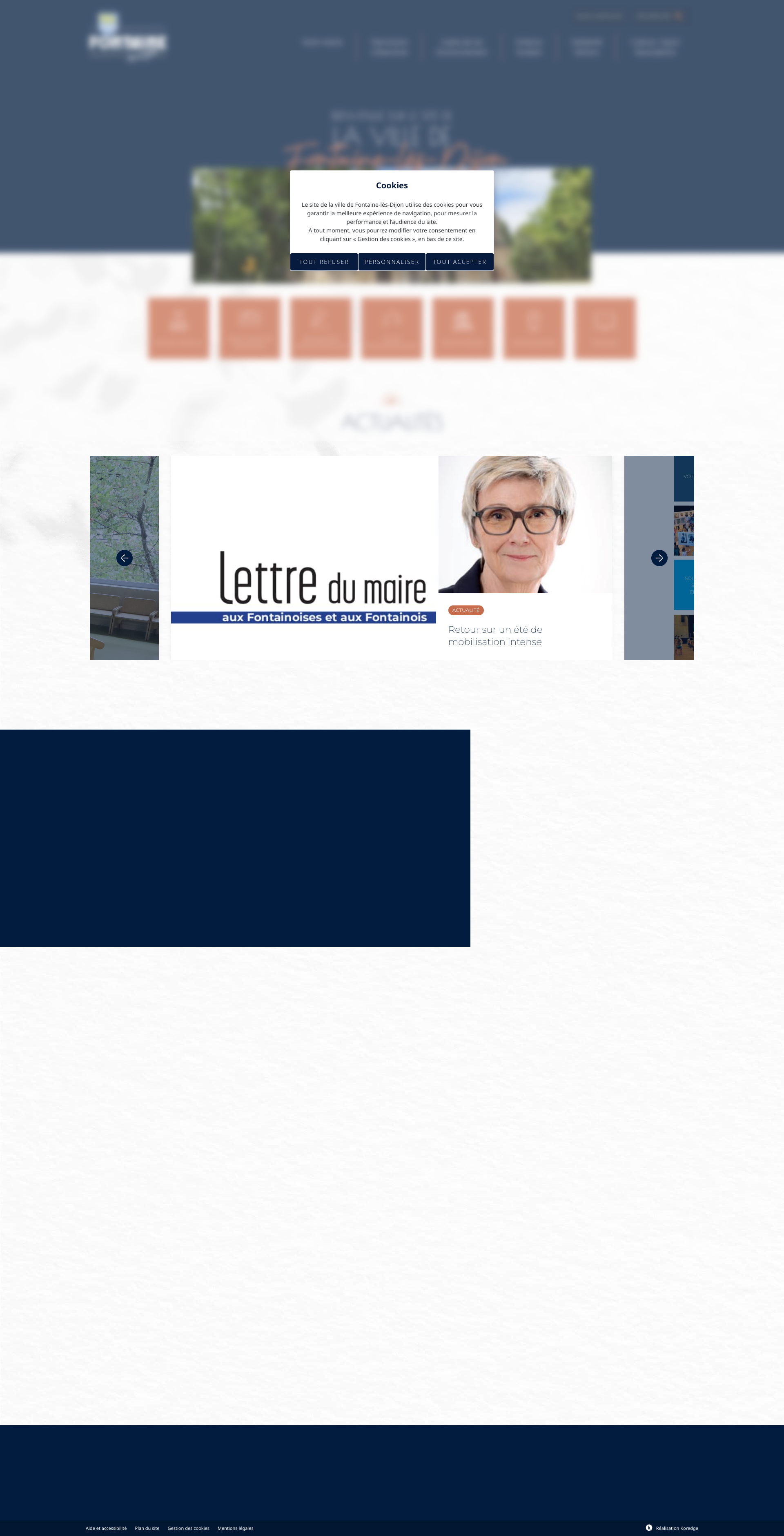 Aperçu du site