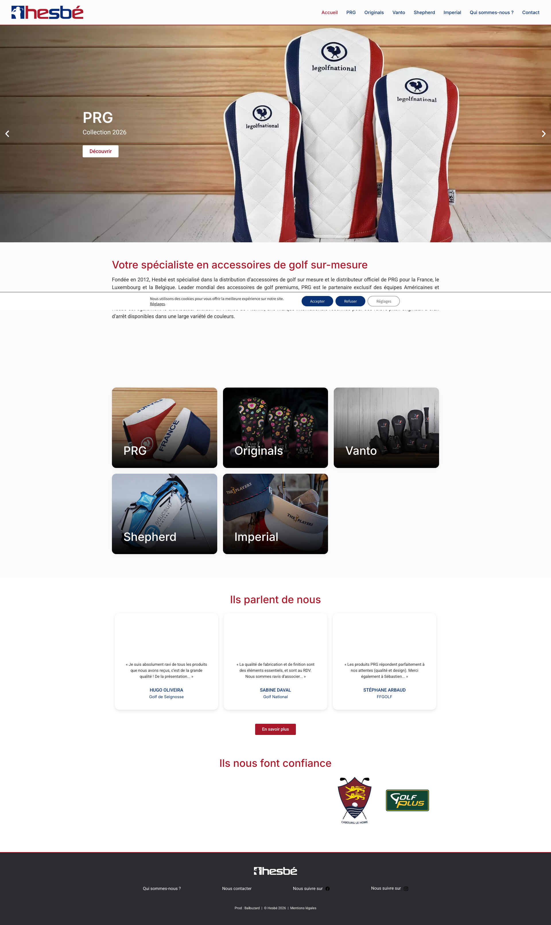 Aperçu du site
