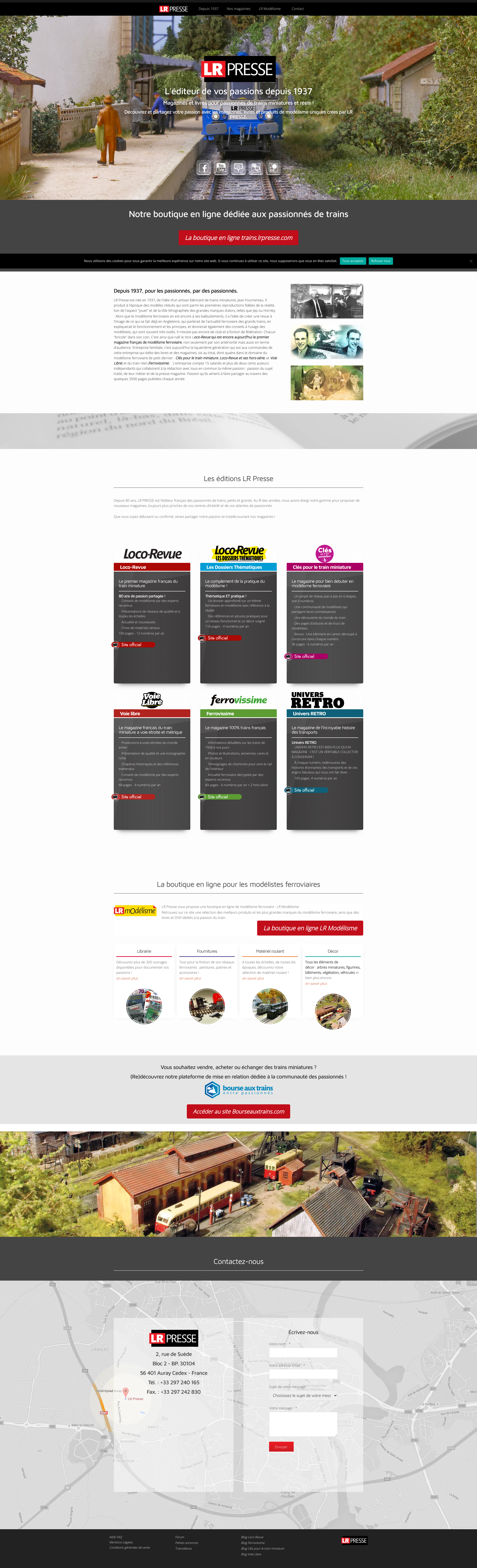 Aperçu du site