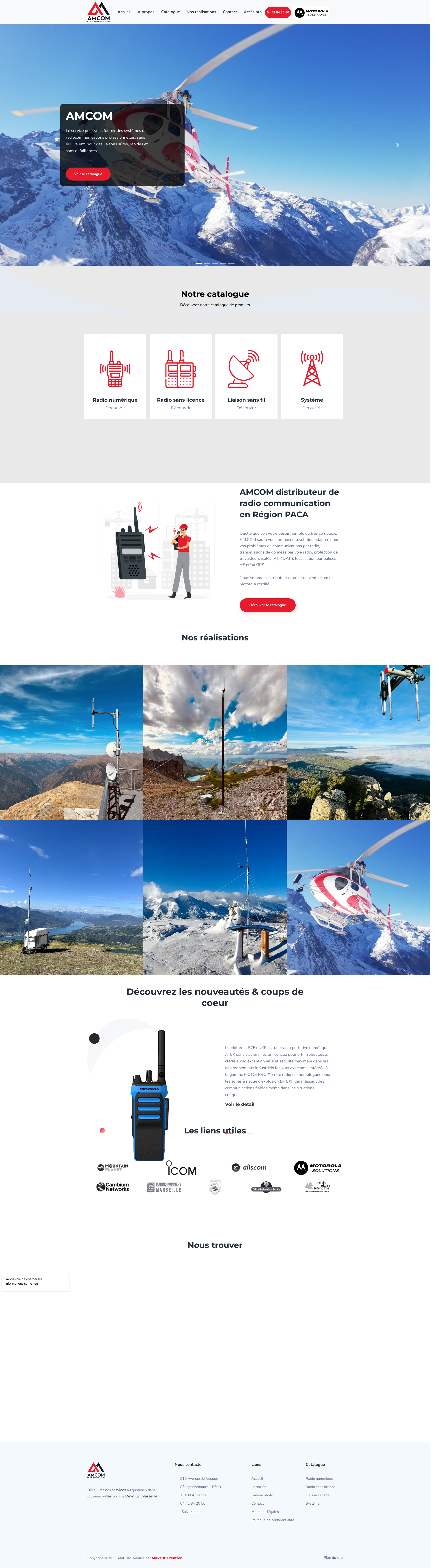 Aperçu du site