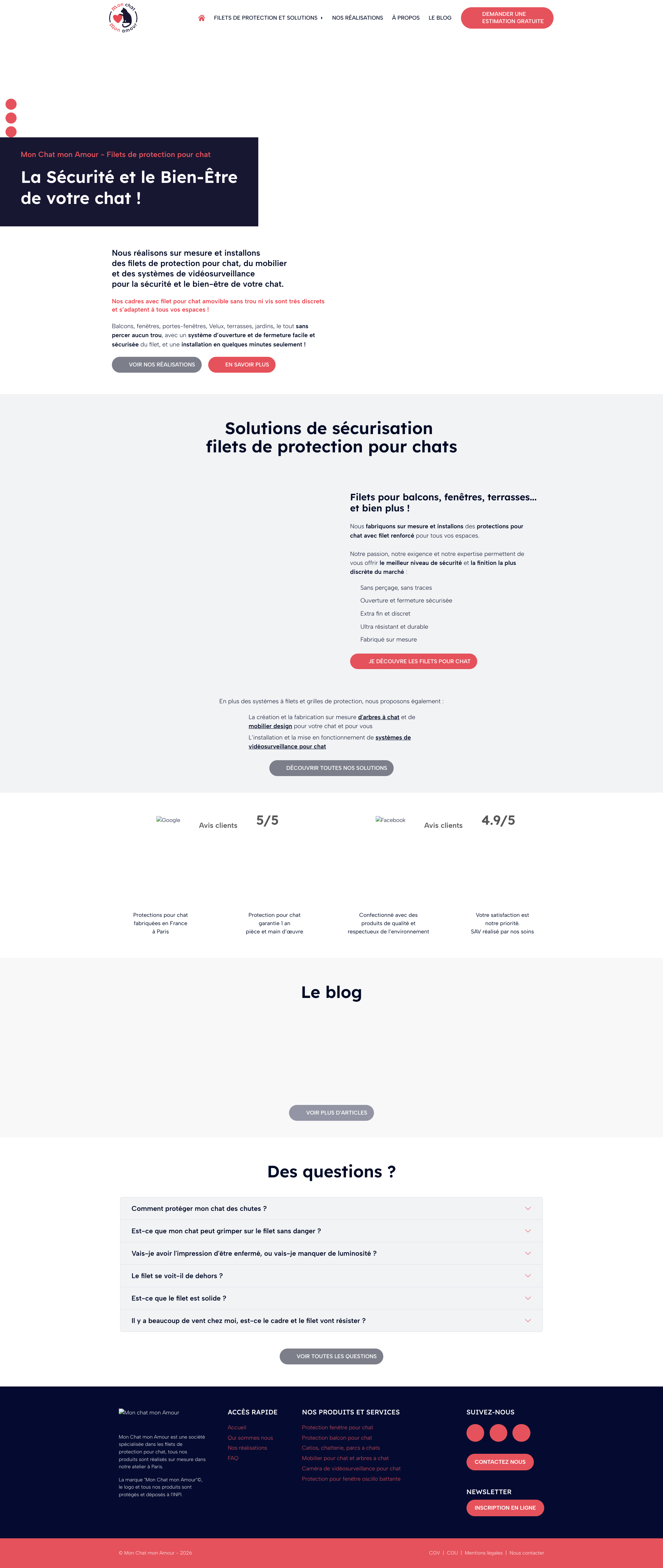 Aperçu du site