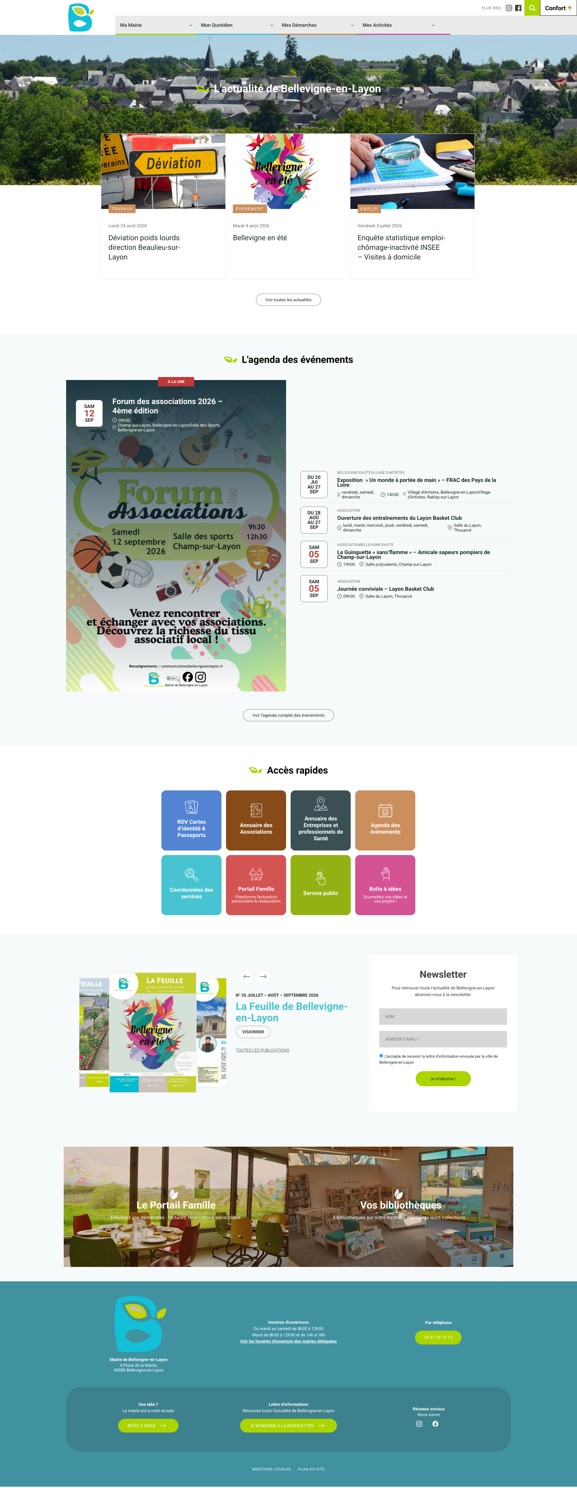 Aperçu du site