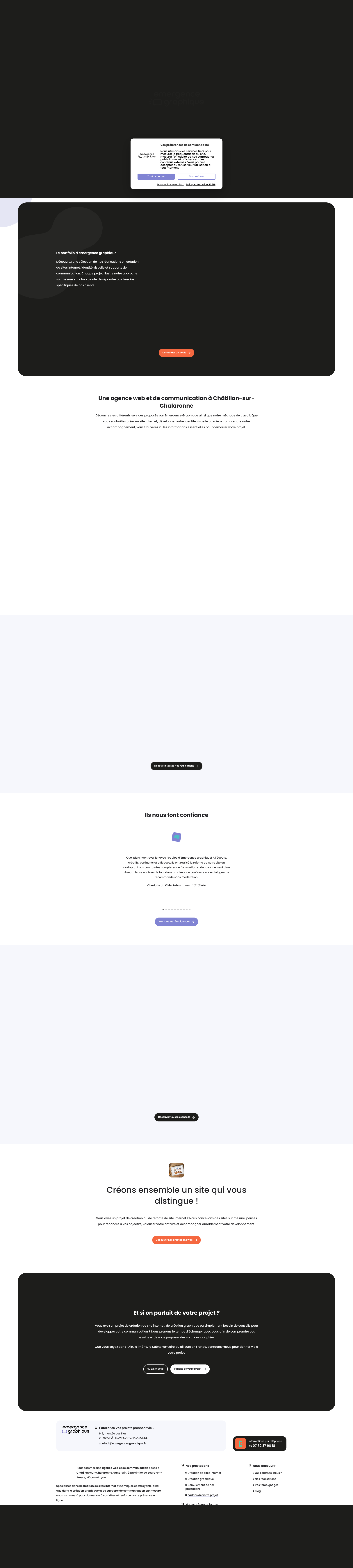Aperçu du site