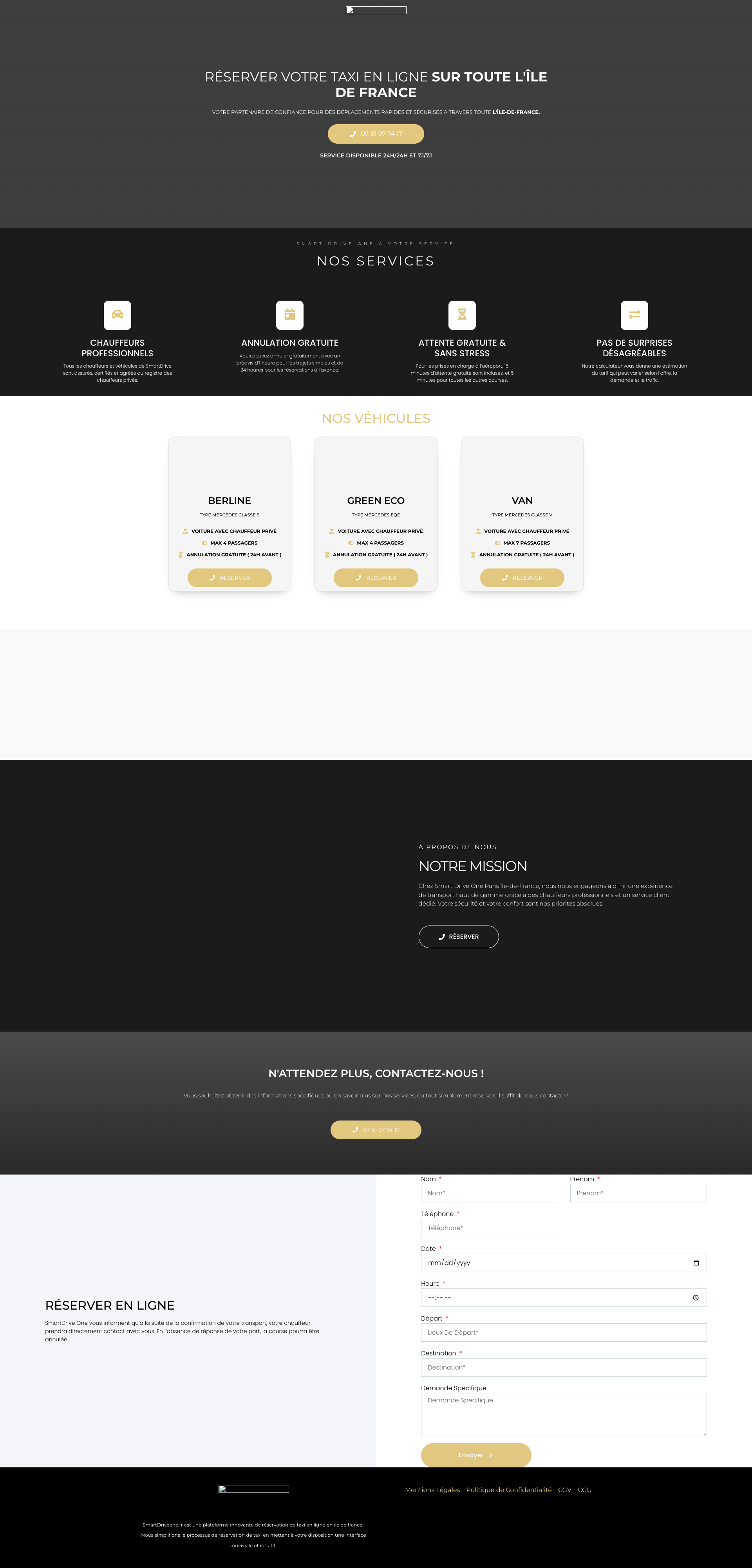 Aperçu du site
