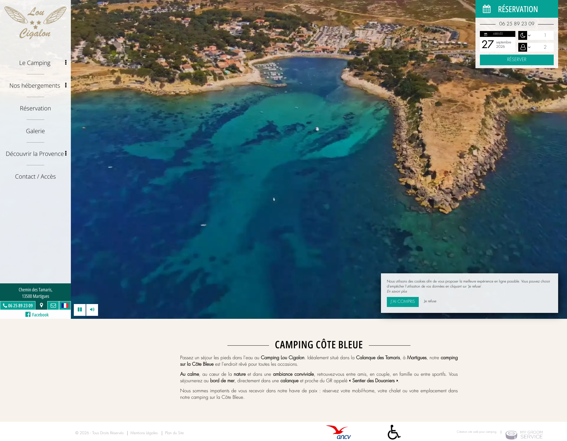 Aperçu du site