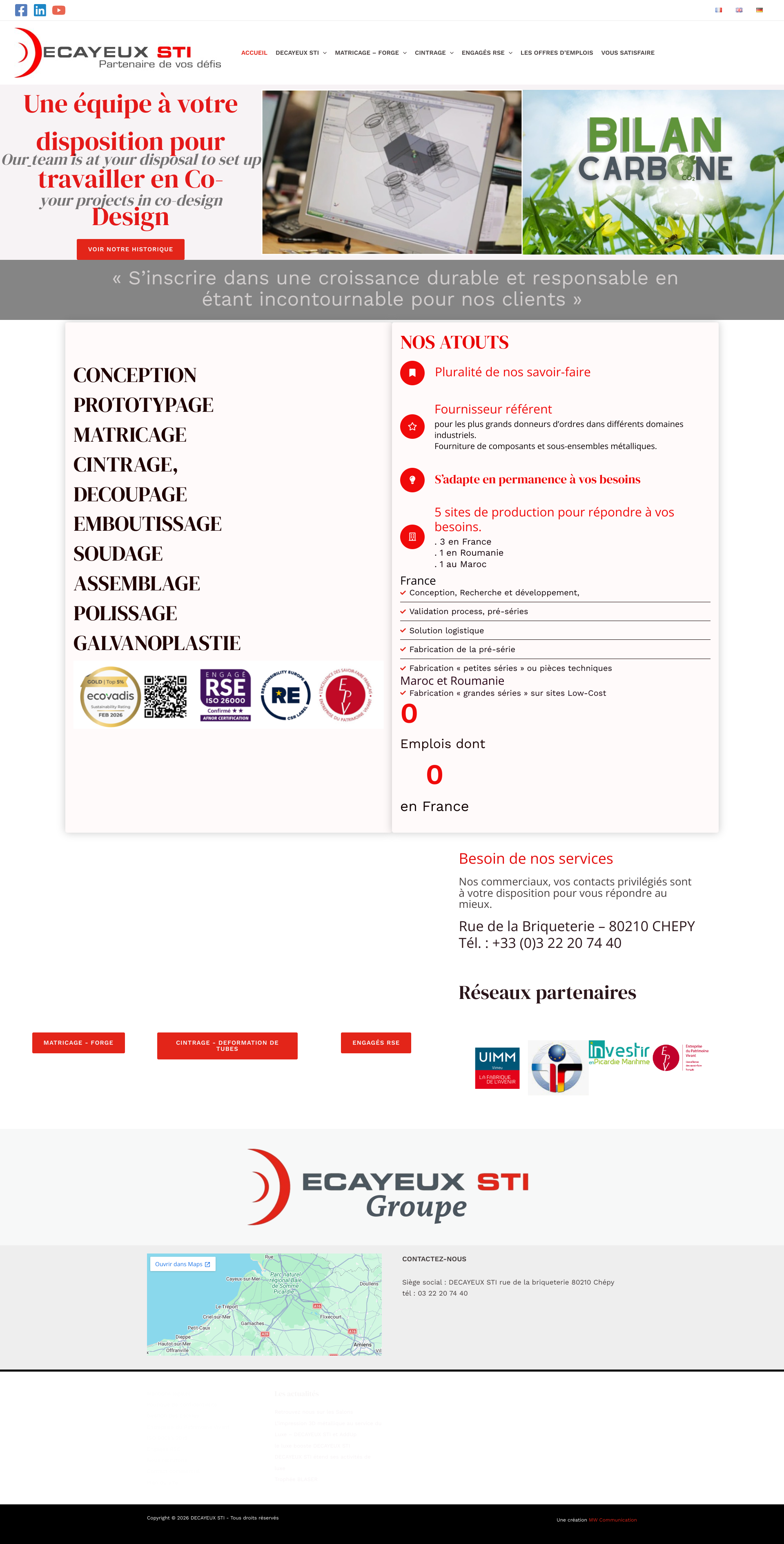 Aperçu du site