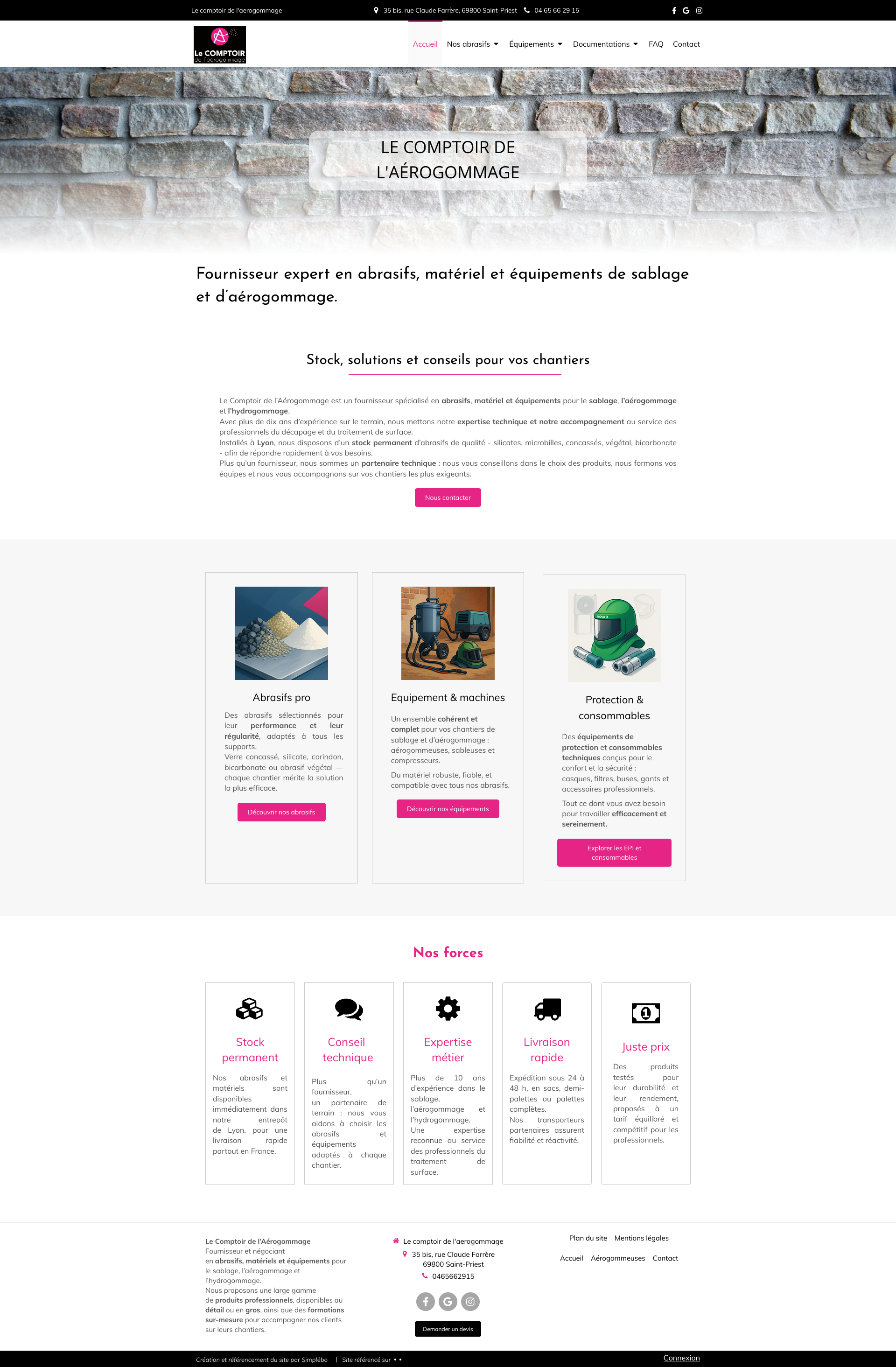Aperçu du site