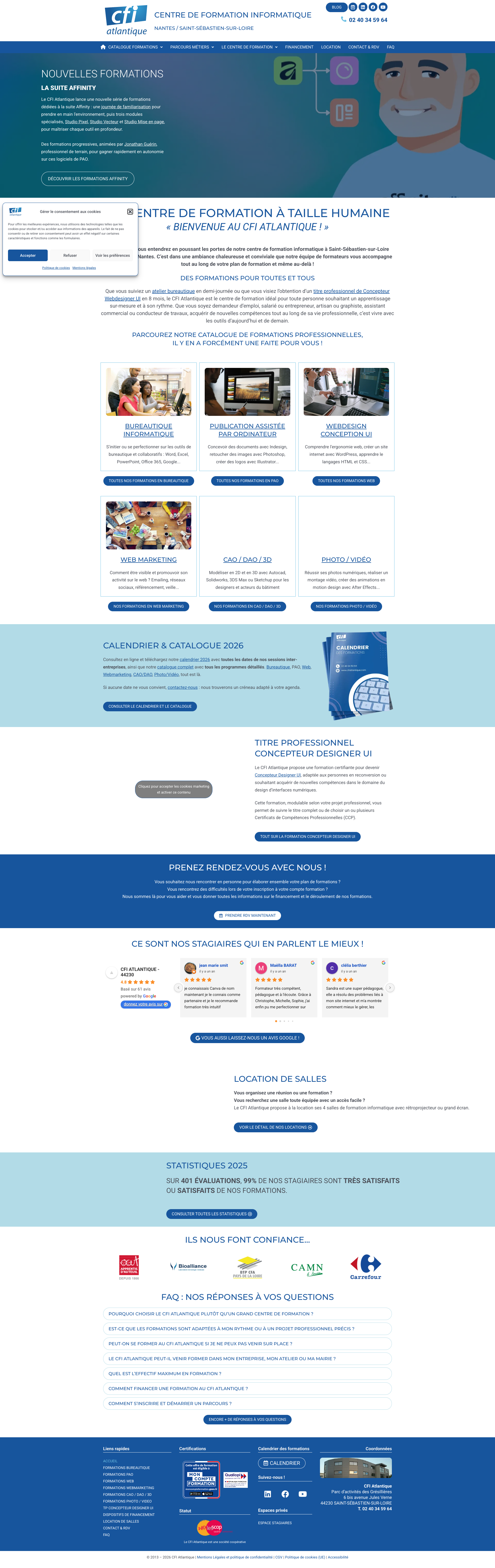 Aperçu du site