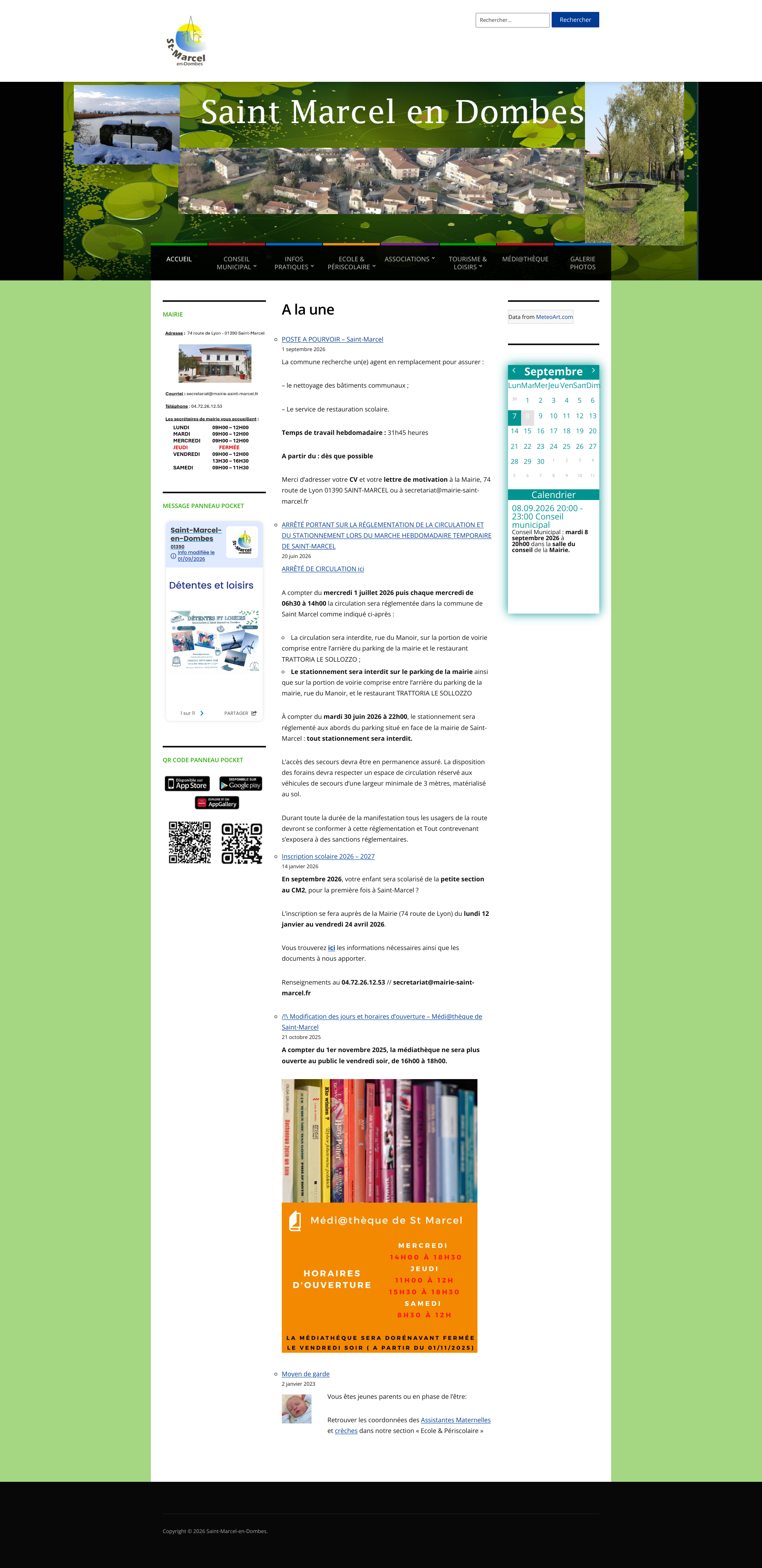 Aperçu du site