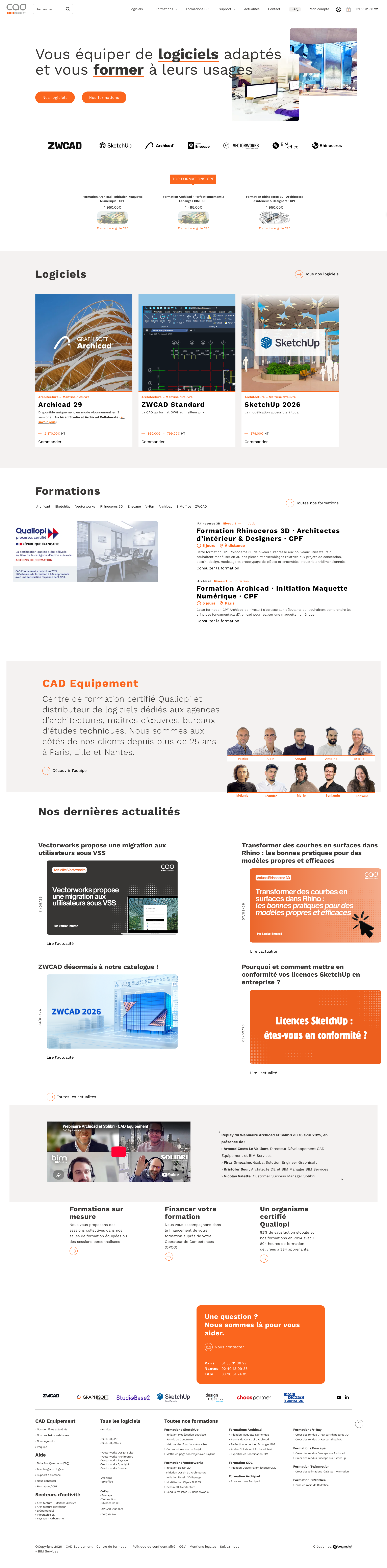 Aperçu du site