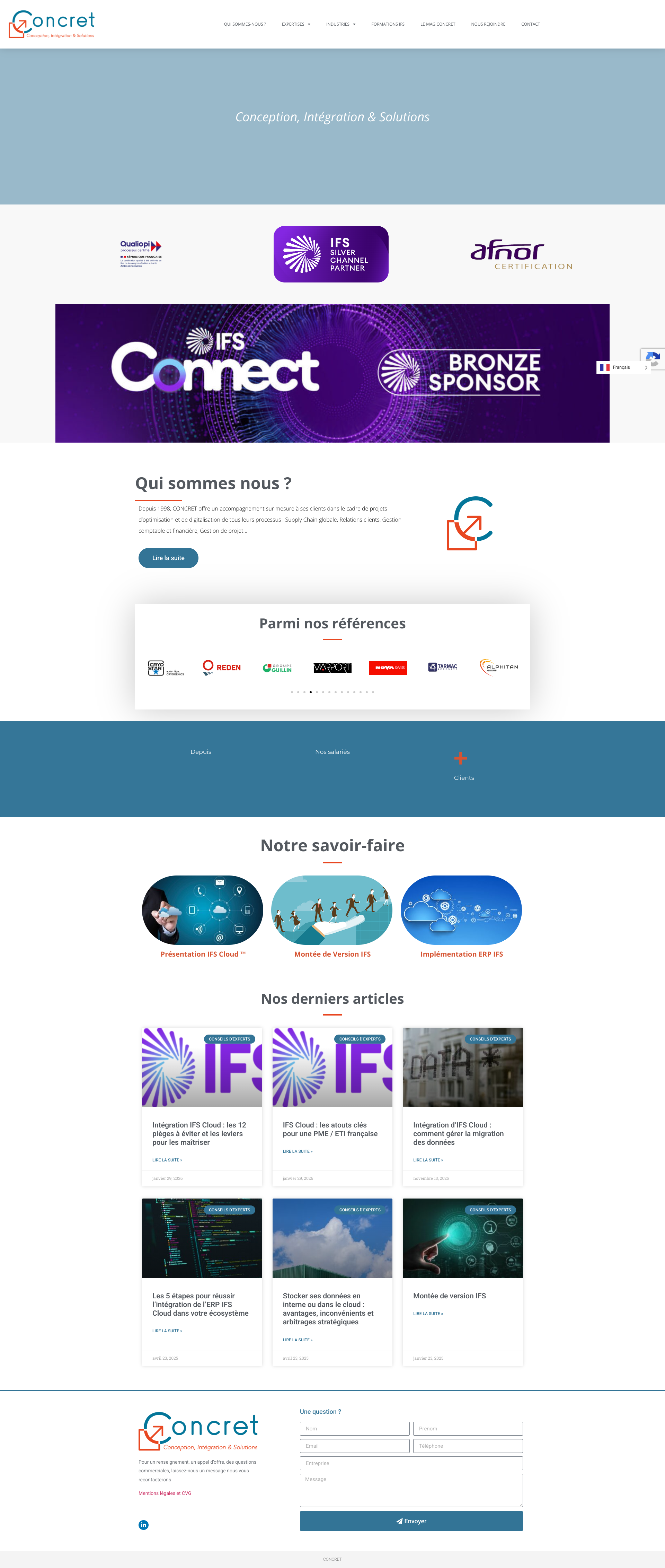 Aperçu du site