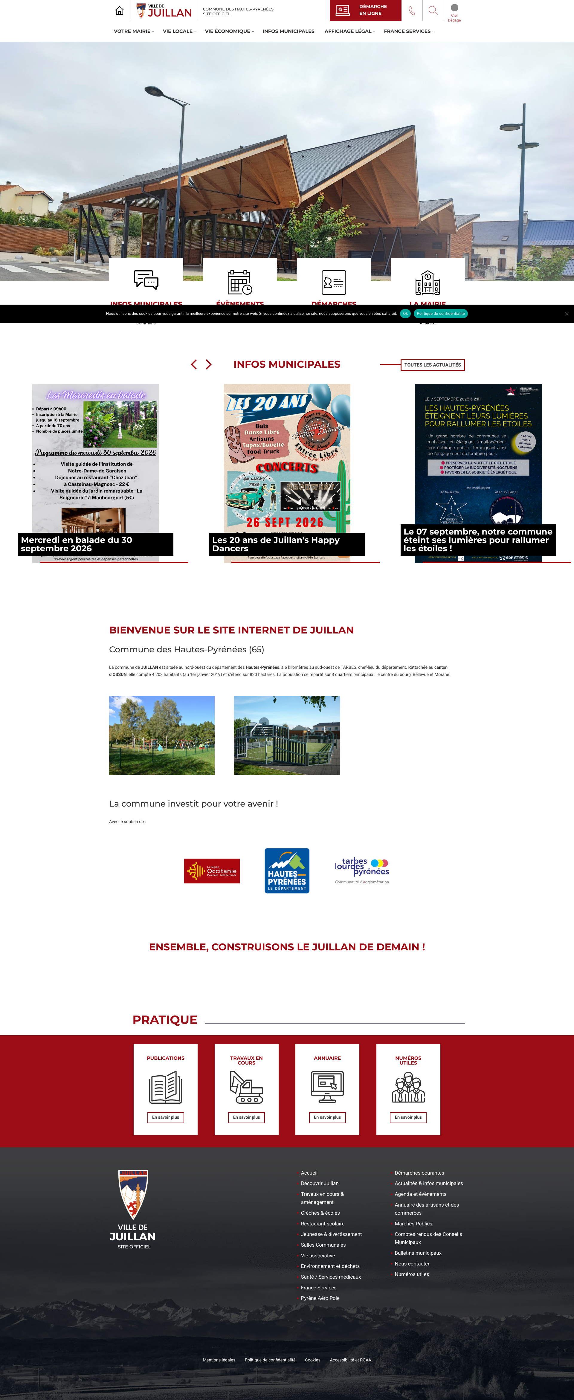 Aperçu du site