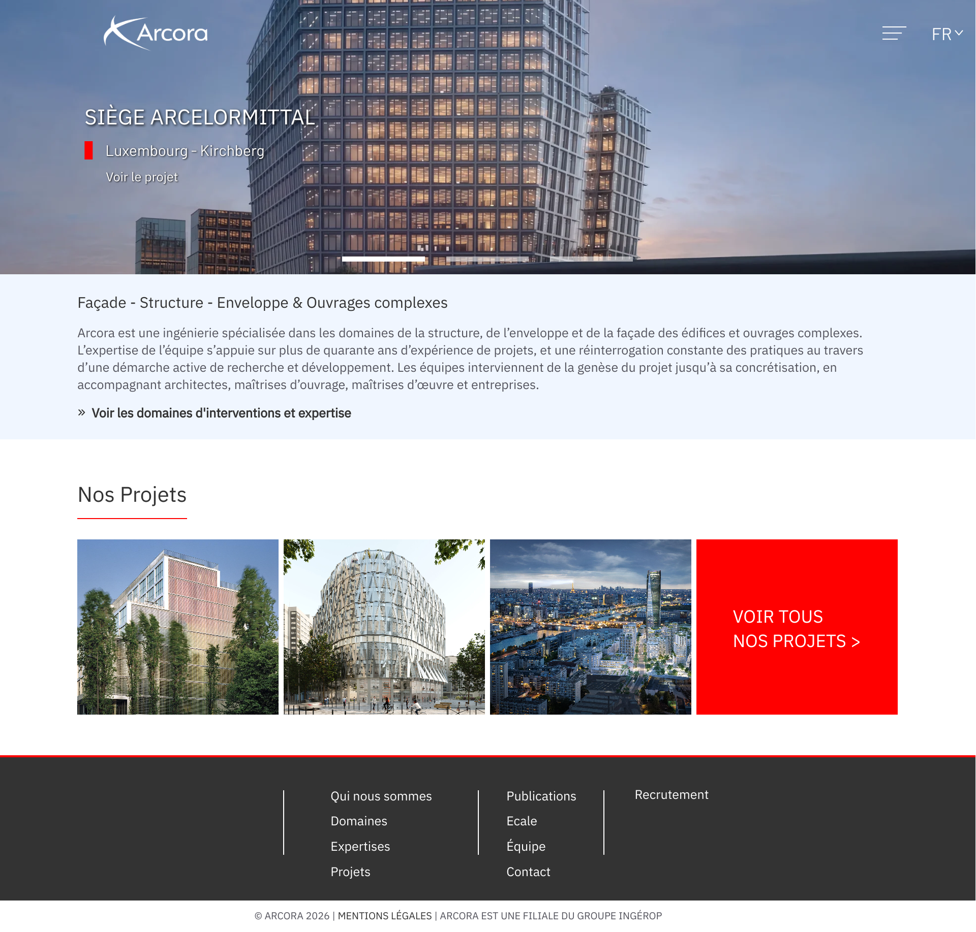 Aperçu du site