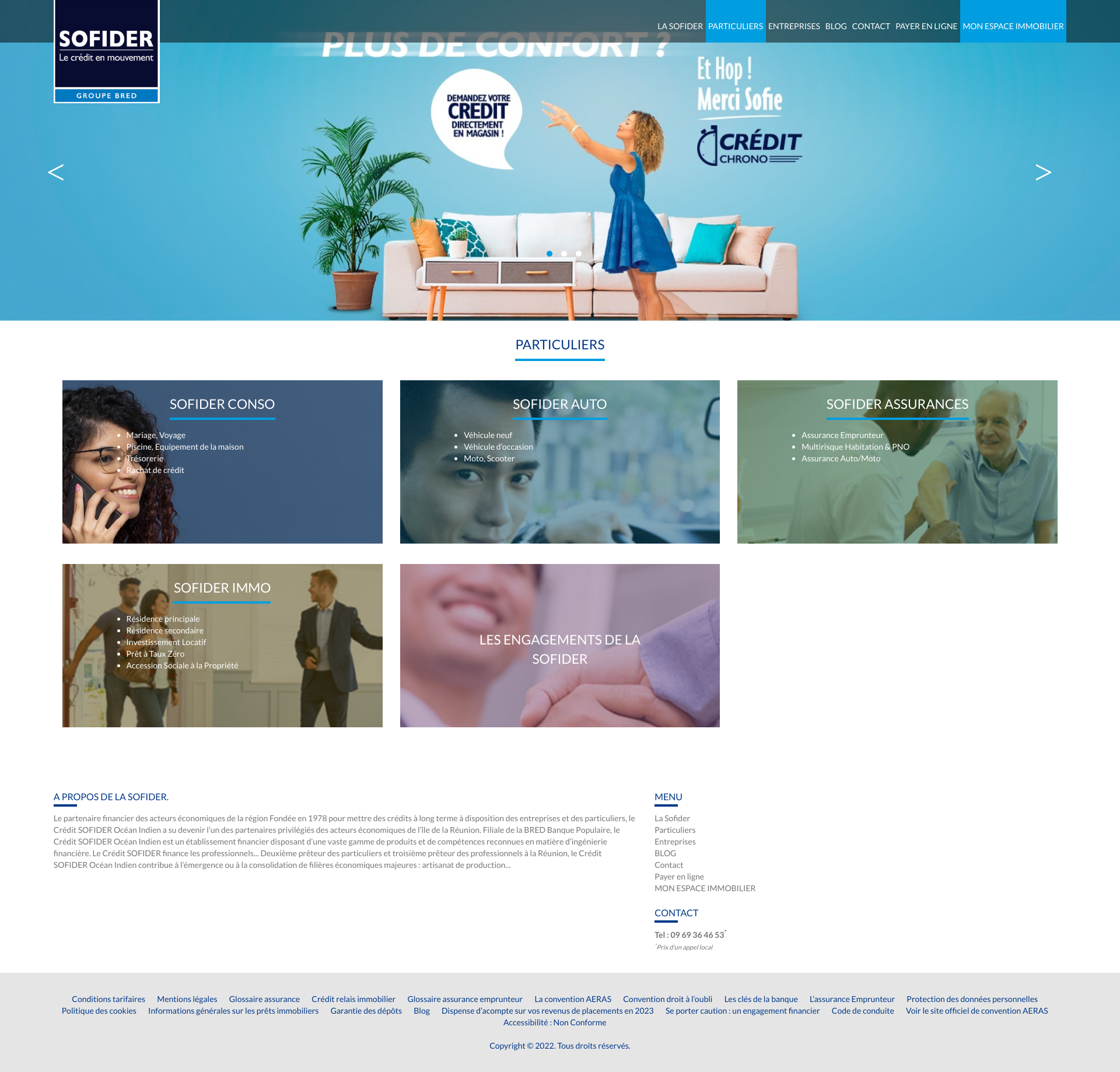 Aperçu du site