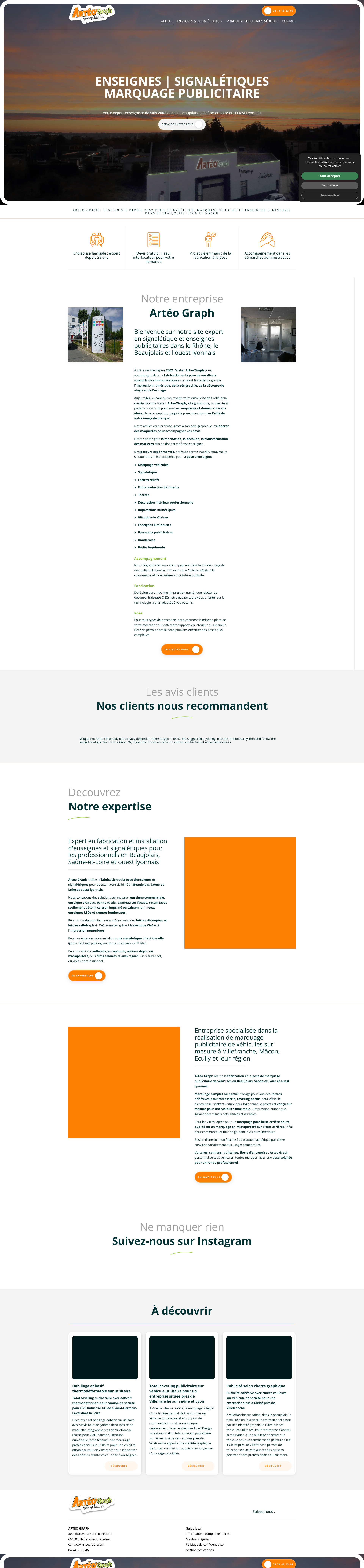 Aperçu du site