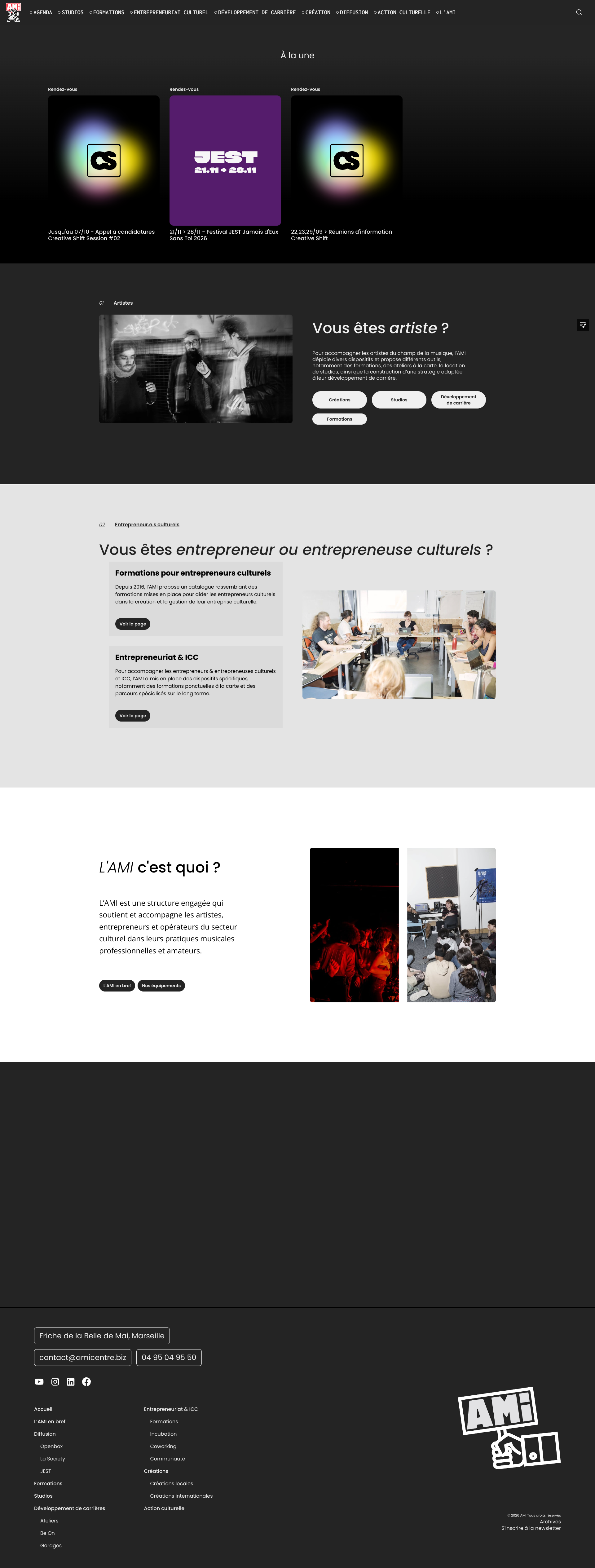 Aperçu du site