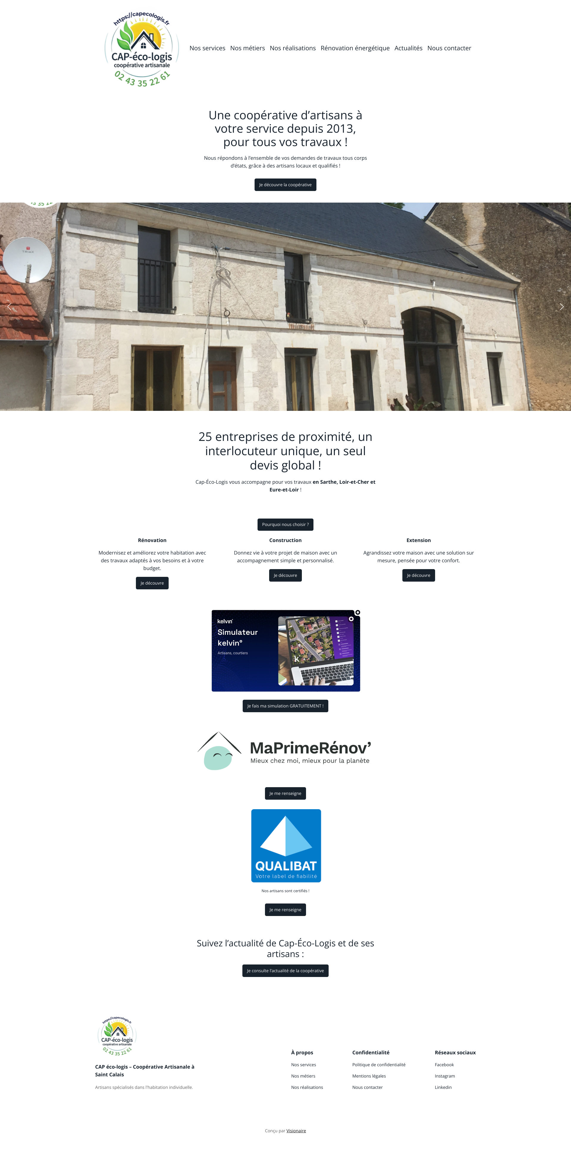 Aperçu du site