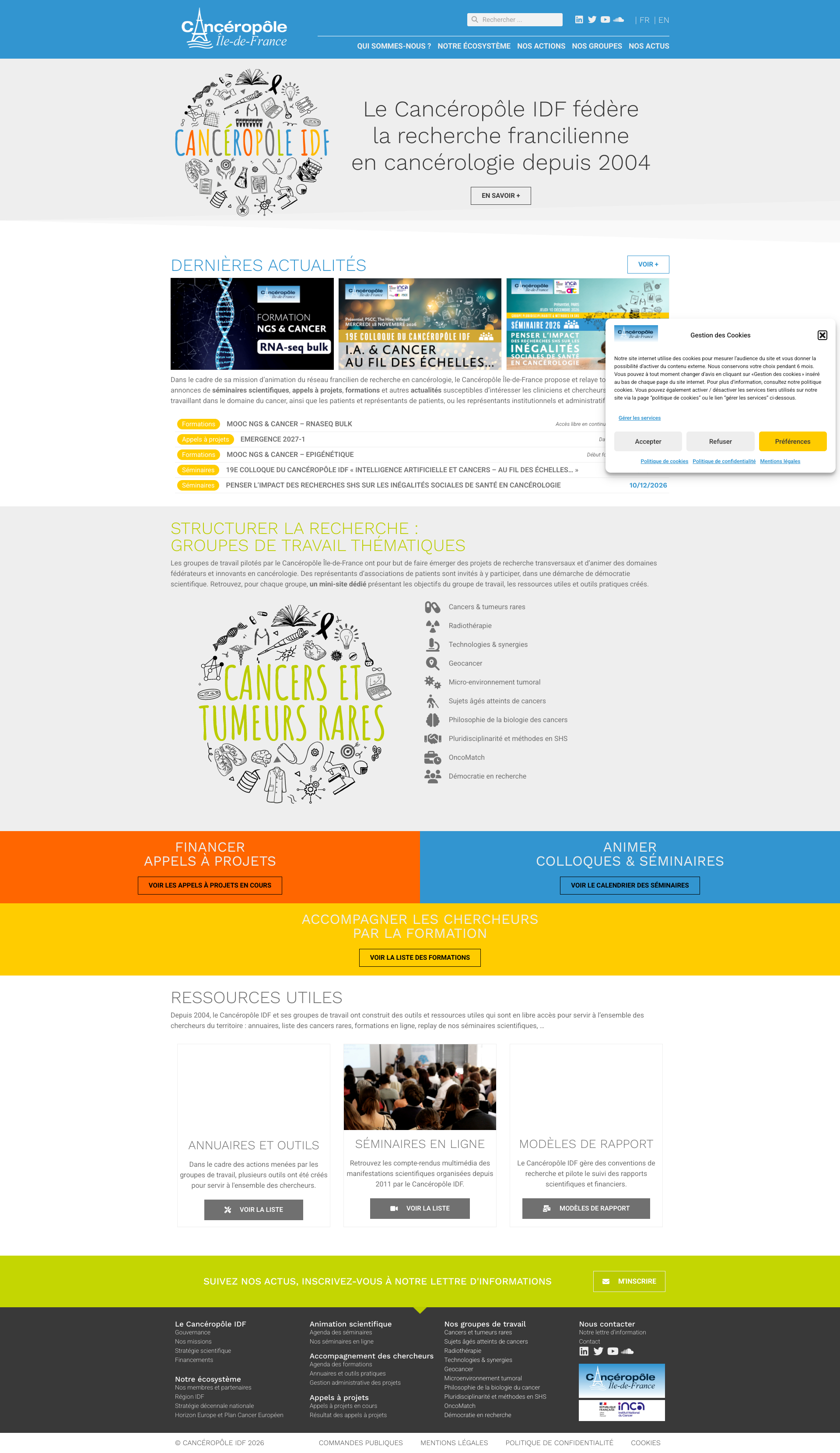 Aperçu du site