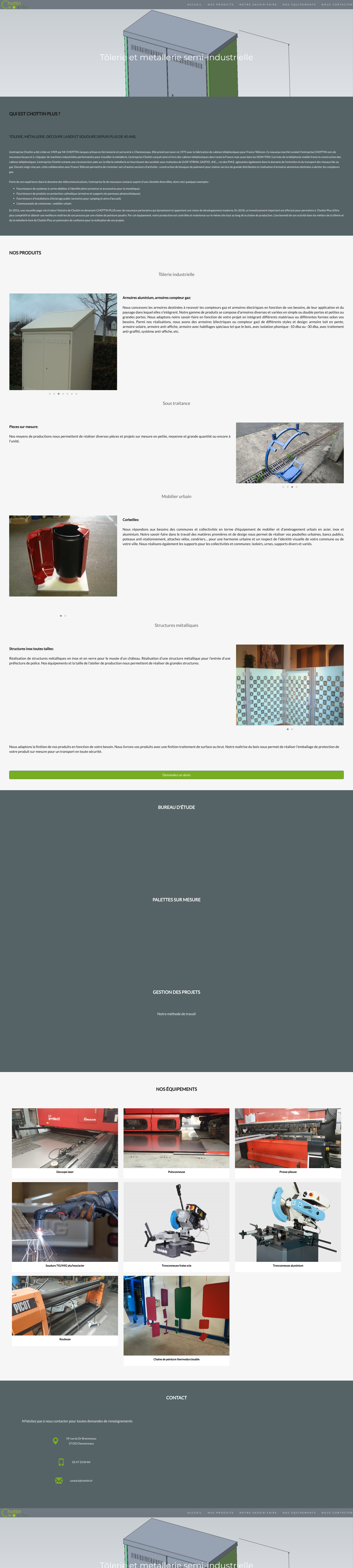 Aperçu du site