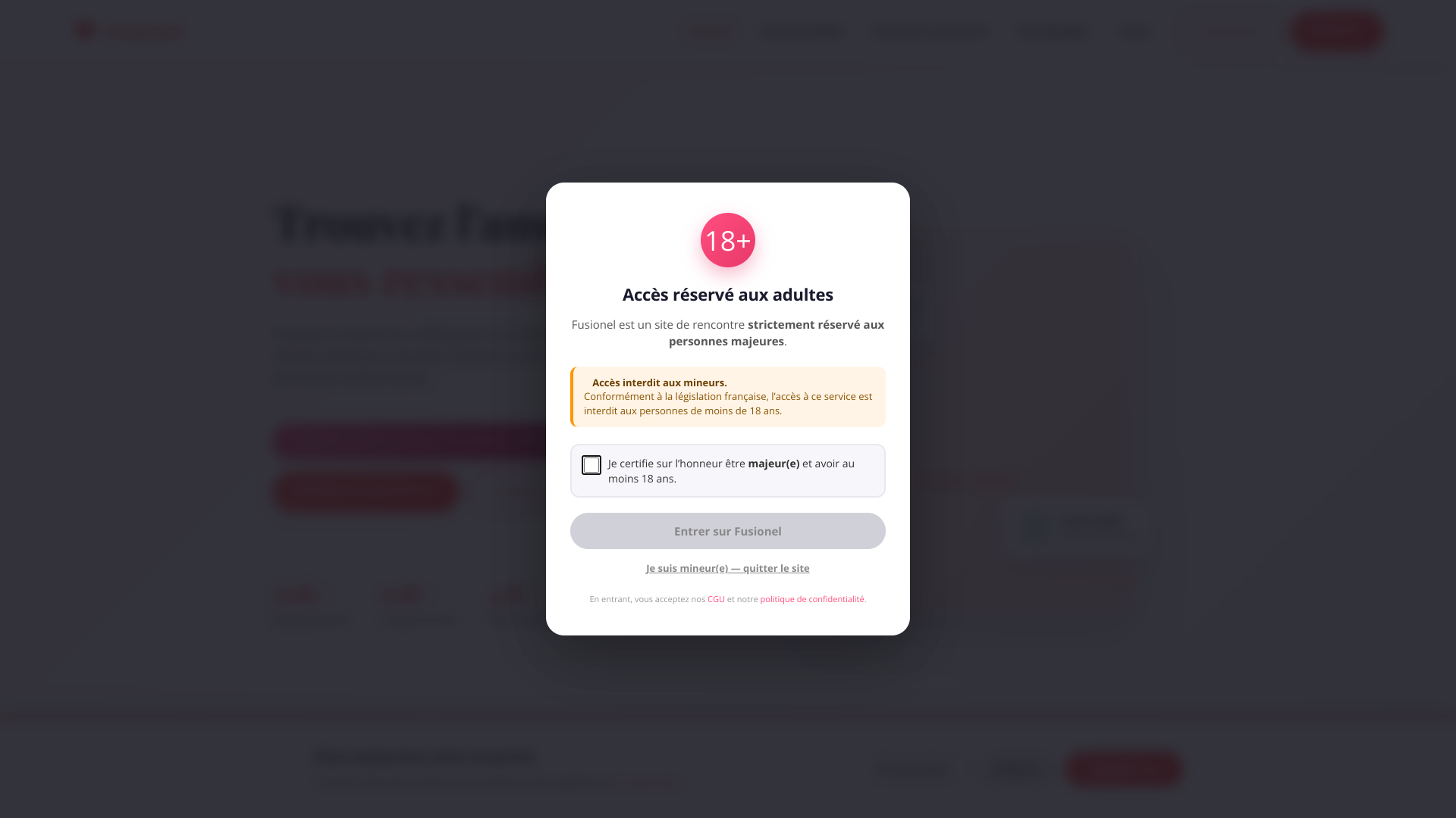 Aperçu du site