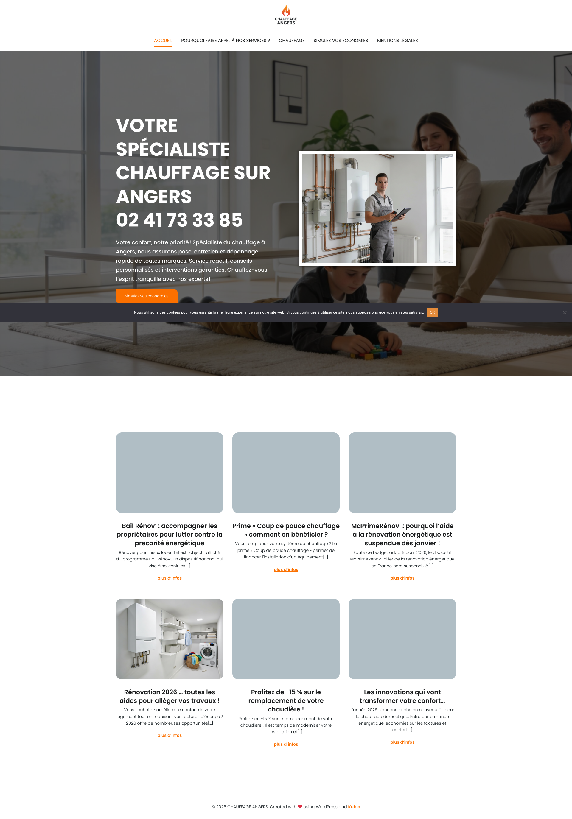 Aperçu du site