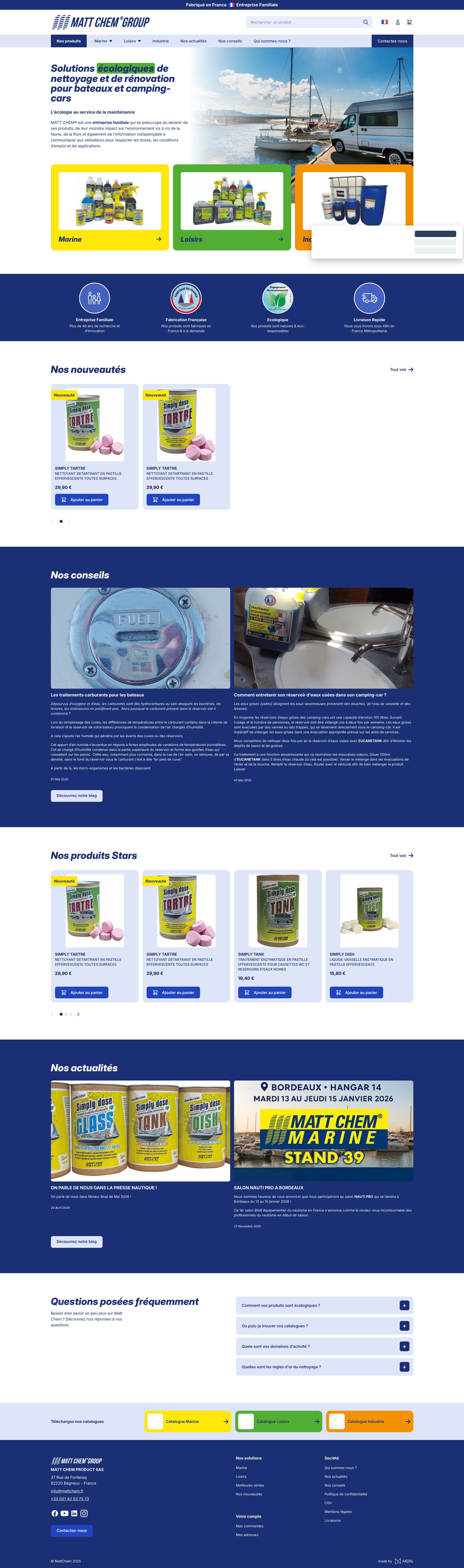 Aperçu du site