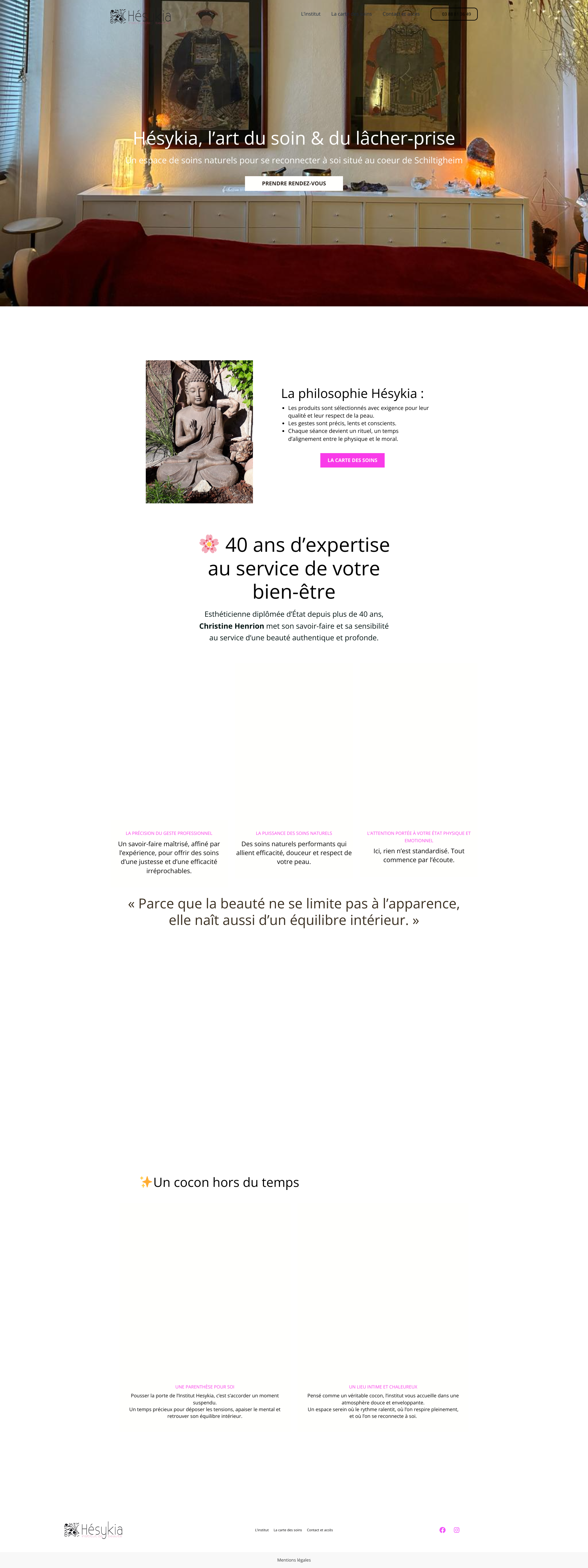 Aperçu du site