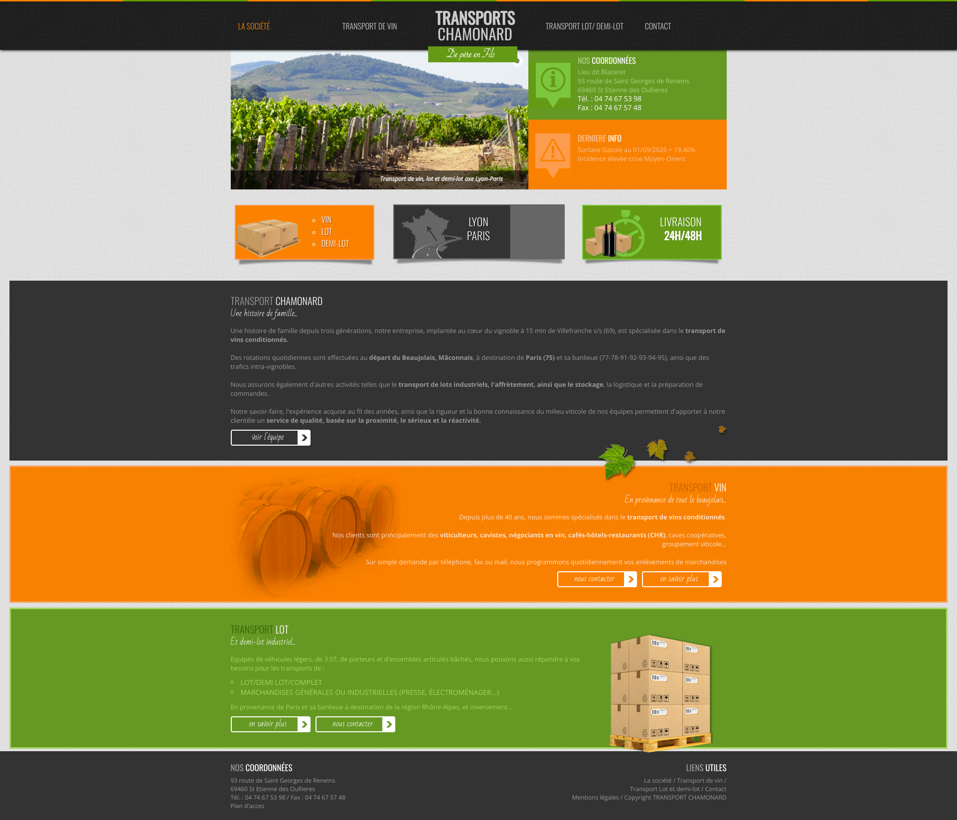Aperçu du site