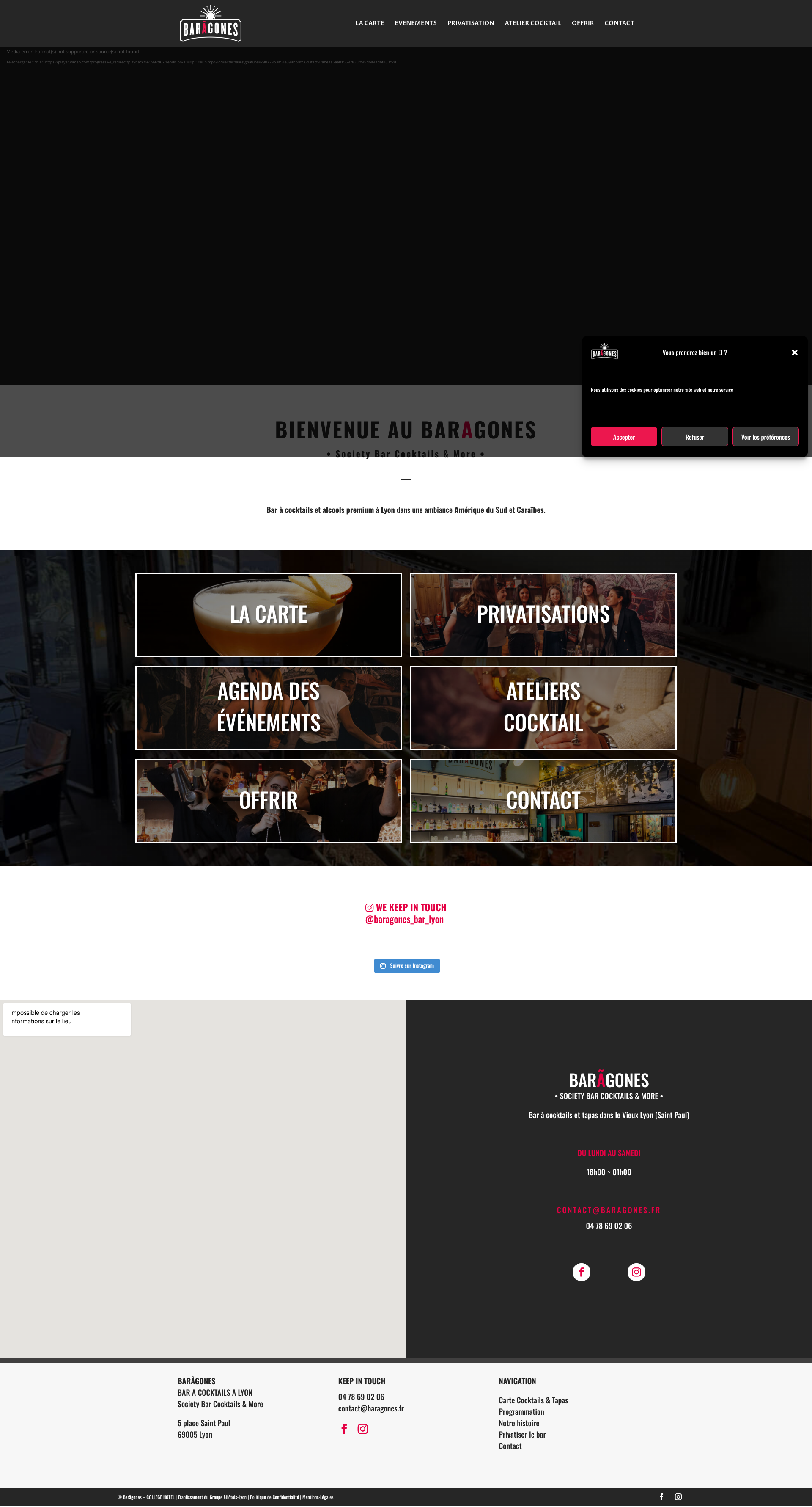 Aperçu du site