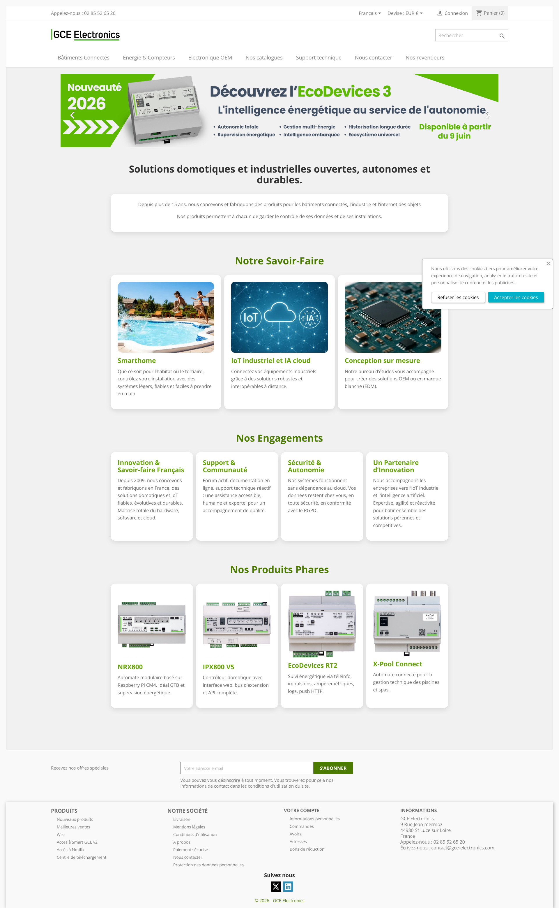 Aperçu du site