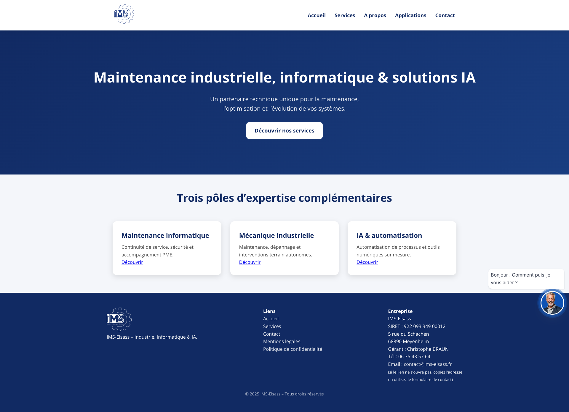 Aperçu du site