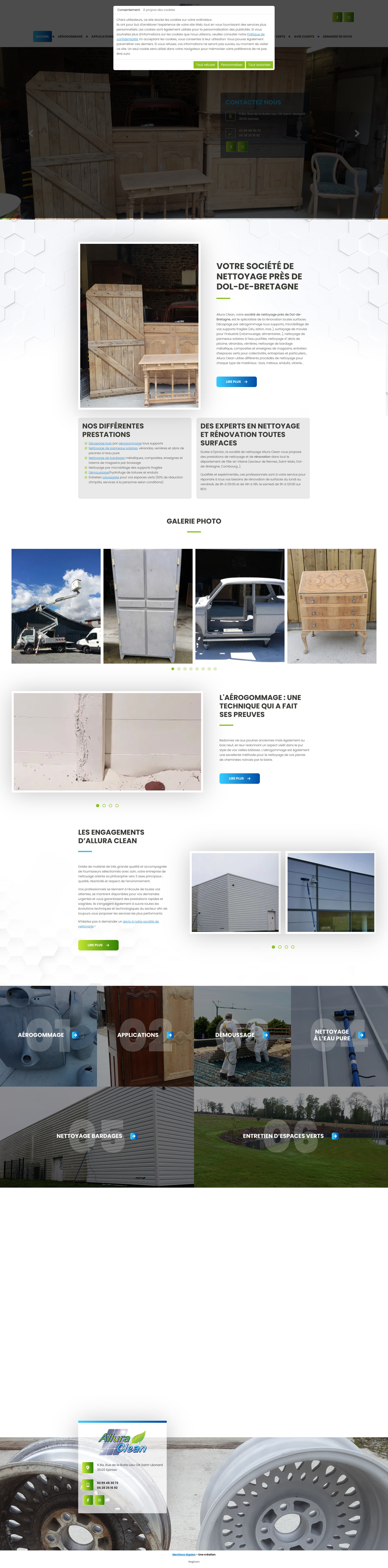 Aperçu du site