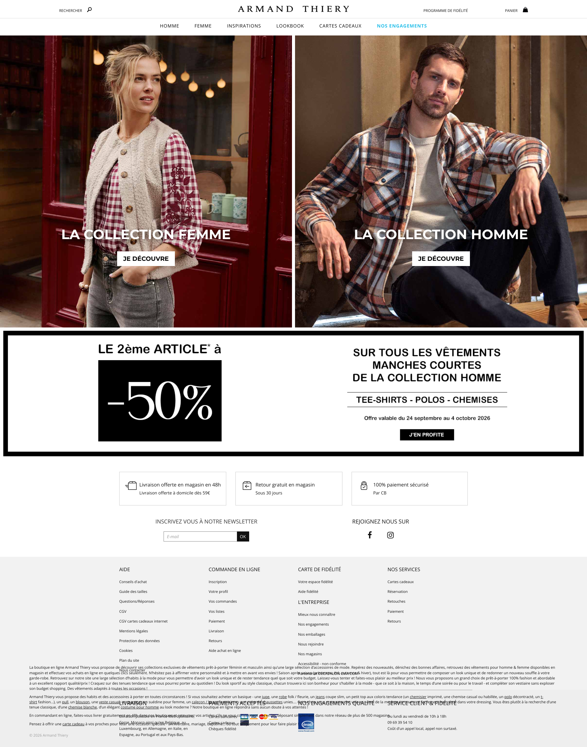 Aperçu du site
