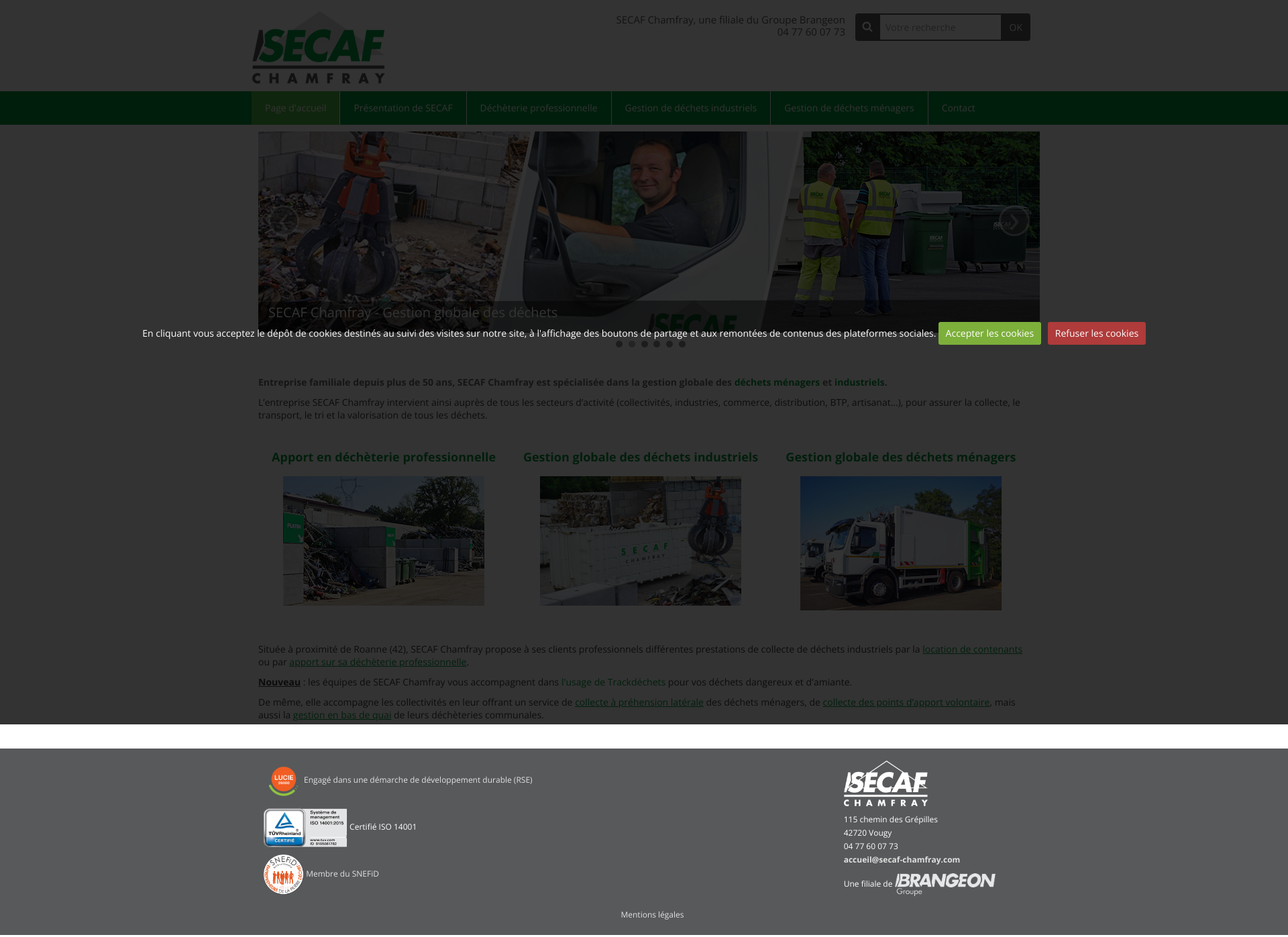 Aperçu du site