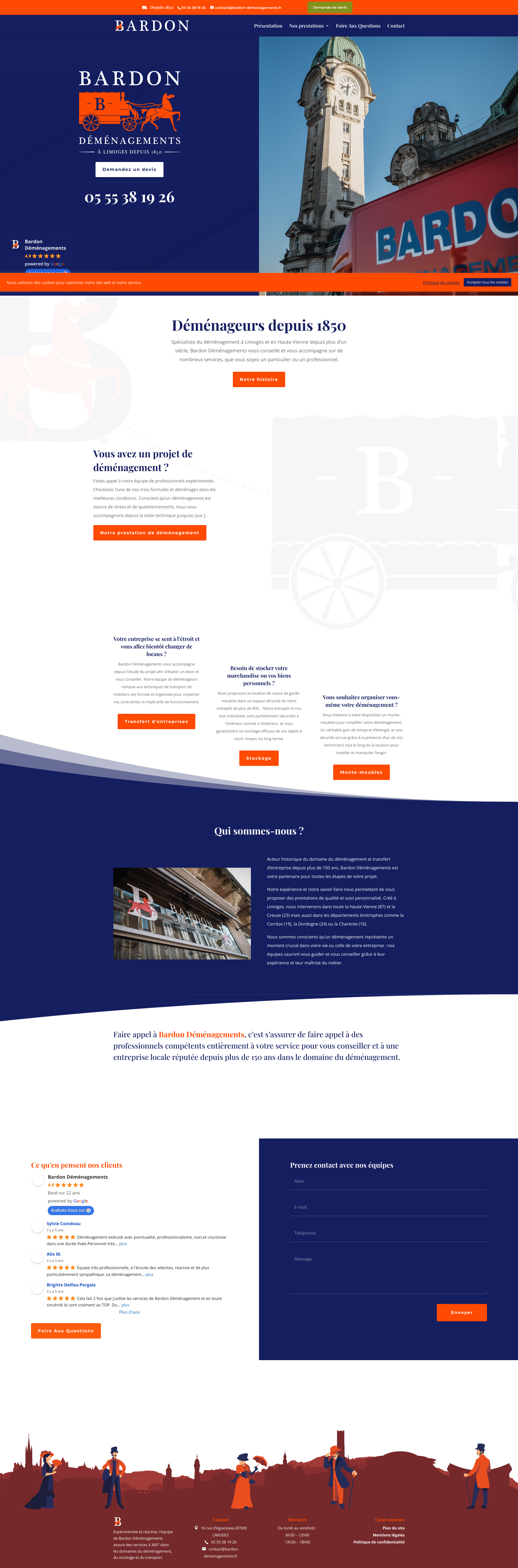 Aperçu du site