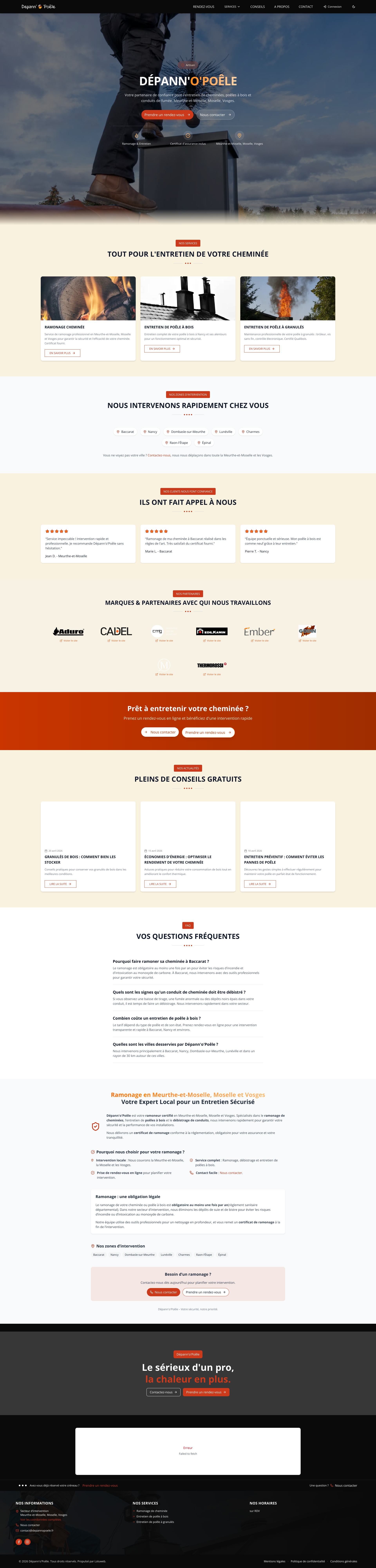 Aperçu du site