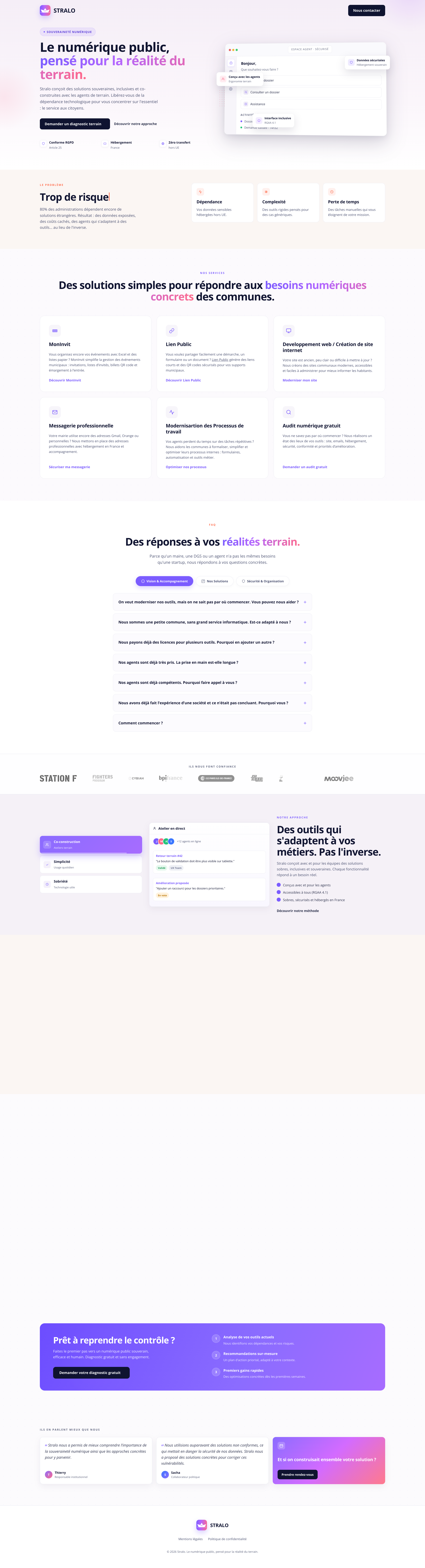 Aperçu du site