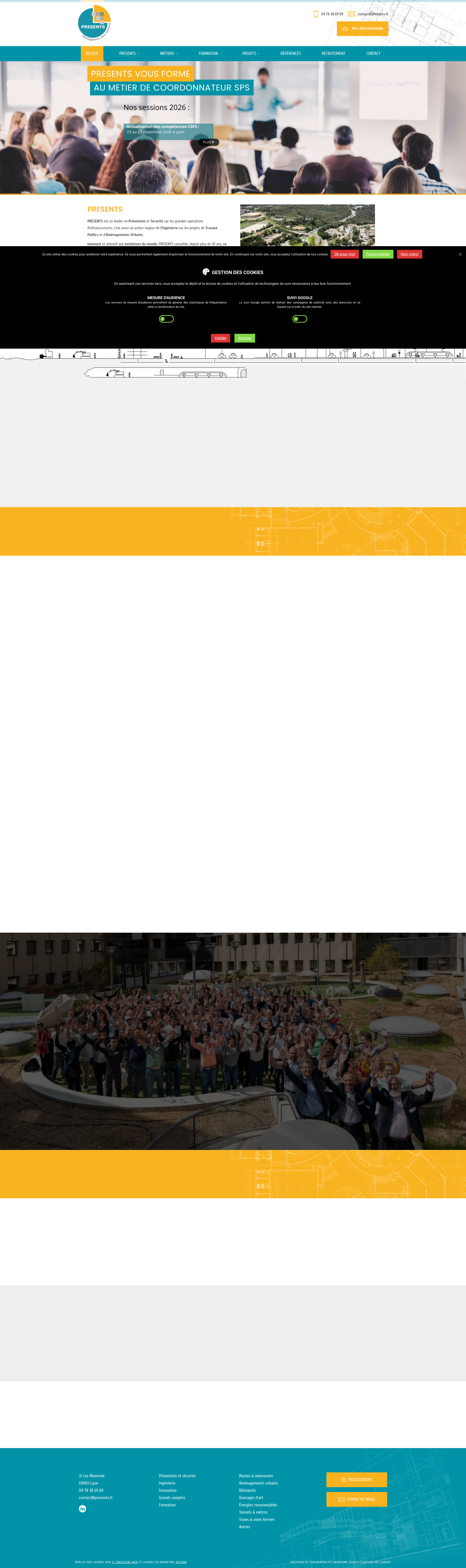 Aperçu du site