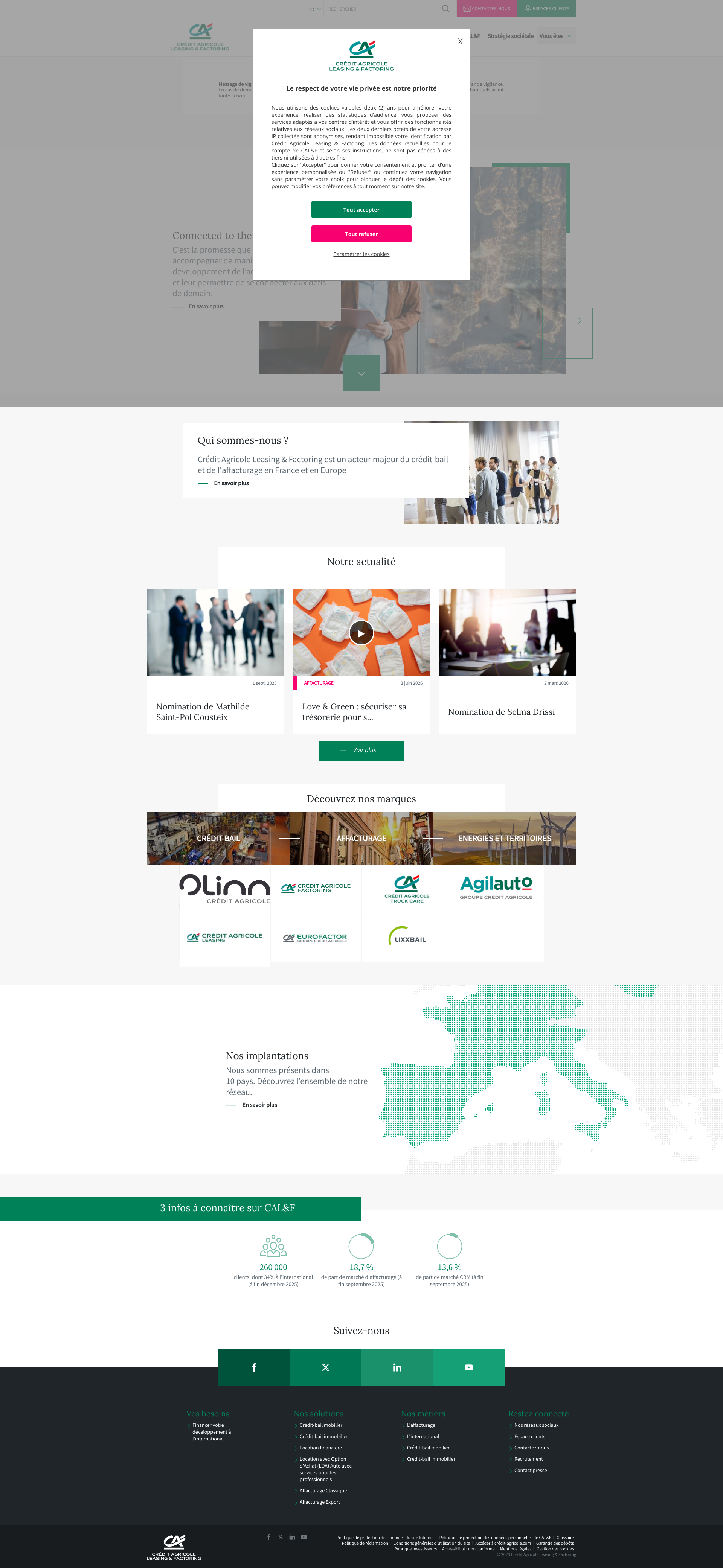 Aperçu du site