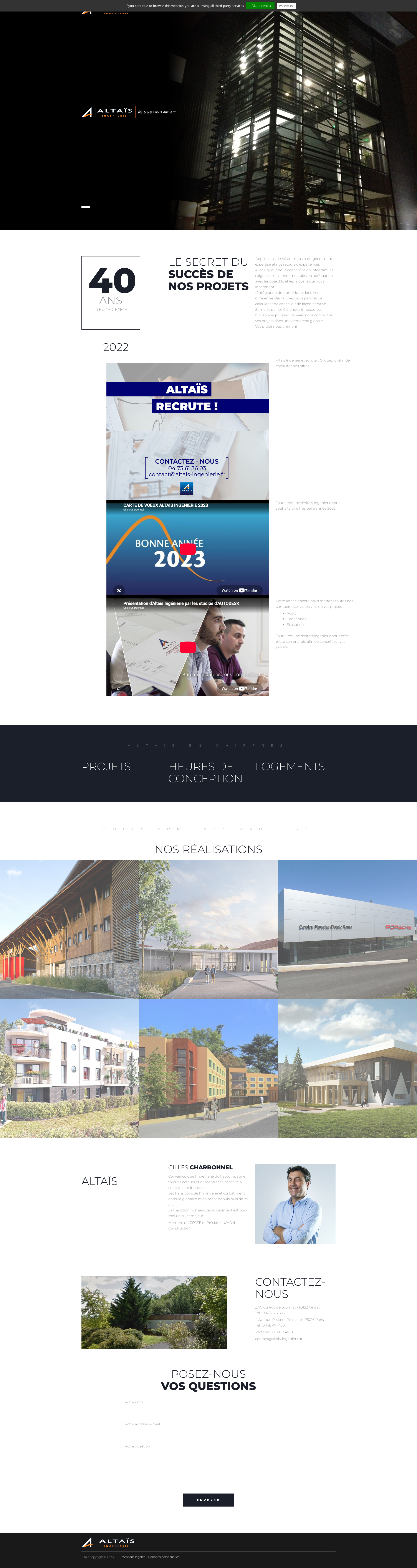 Aperçu du site