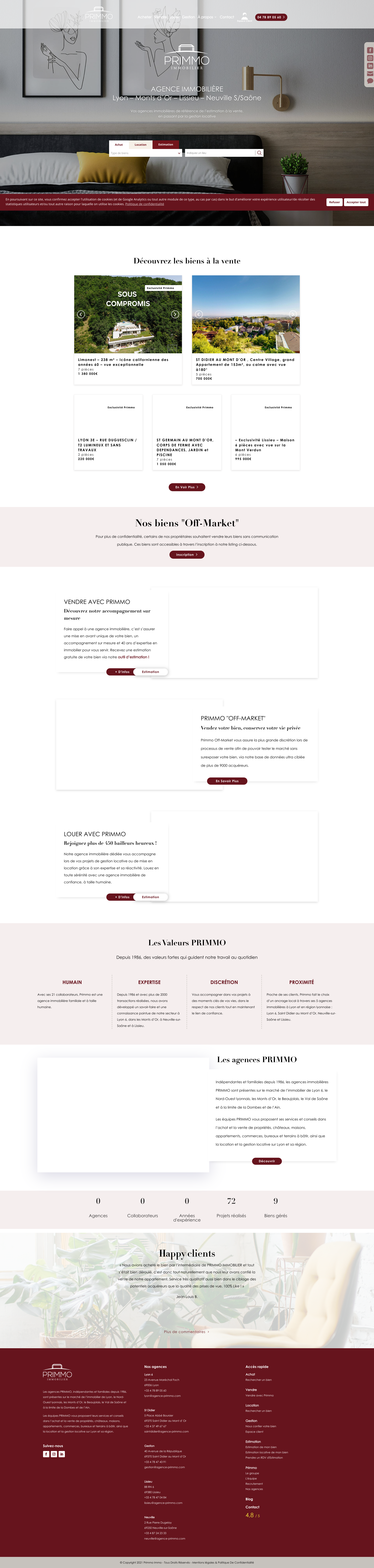 Aperçu du site