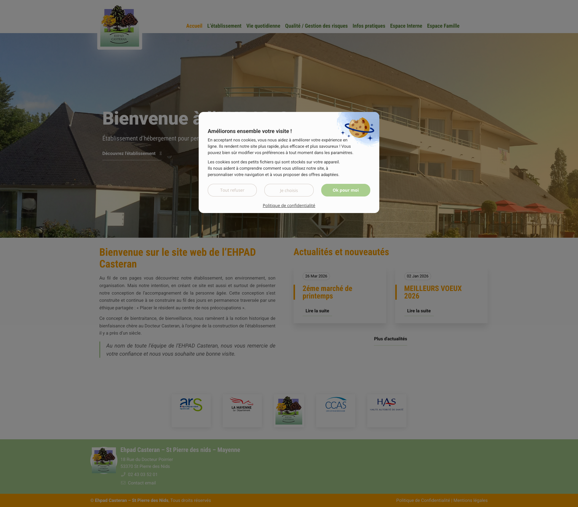 Aperçu du site
