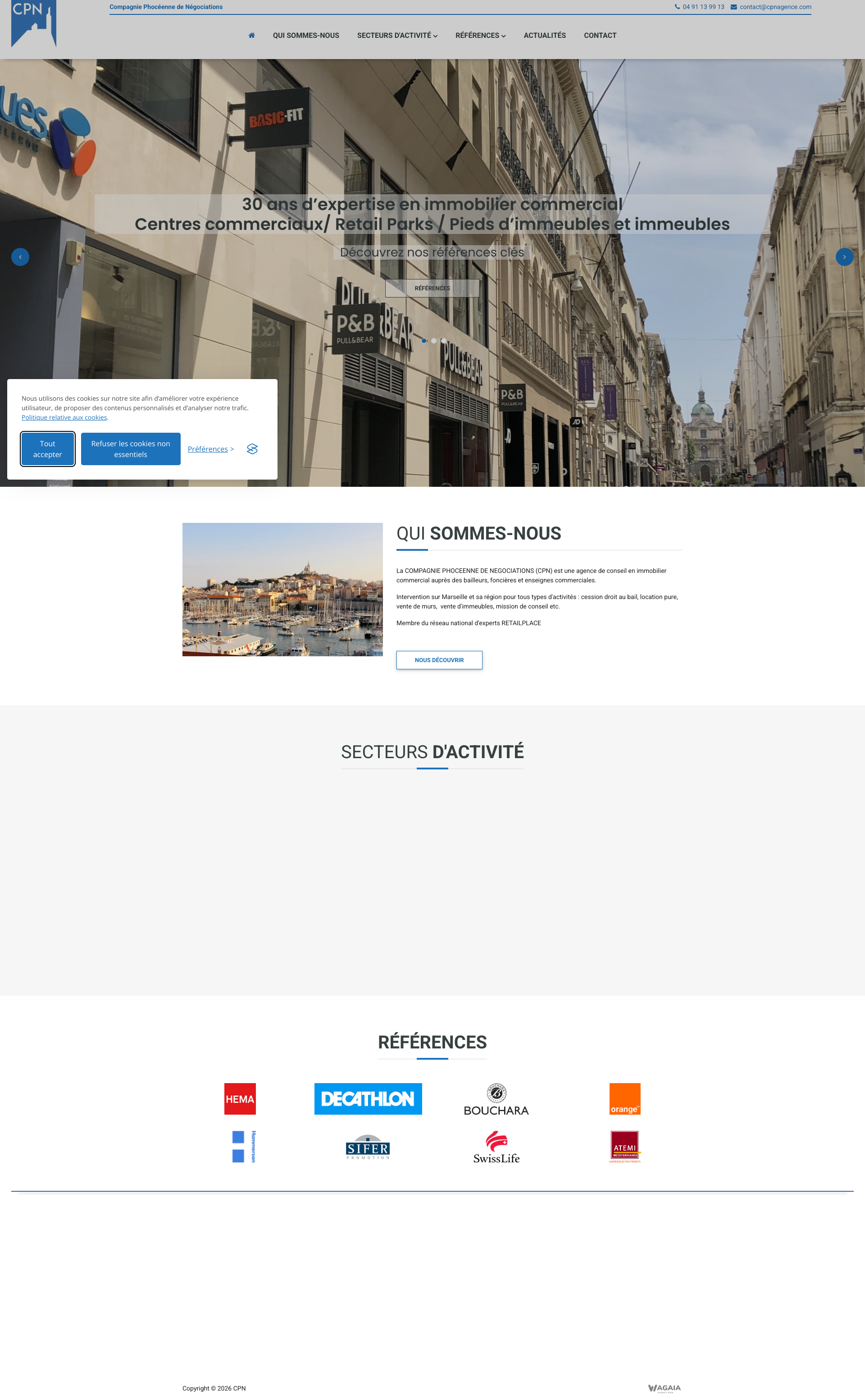 Aperçu du site