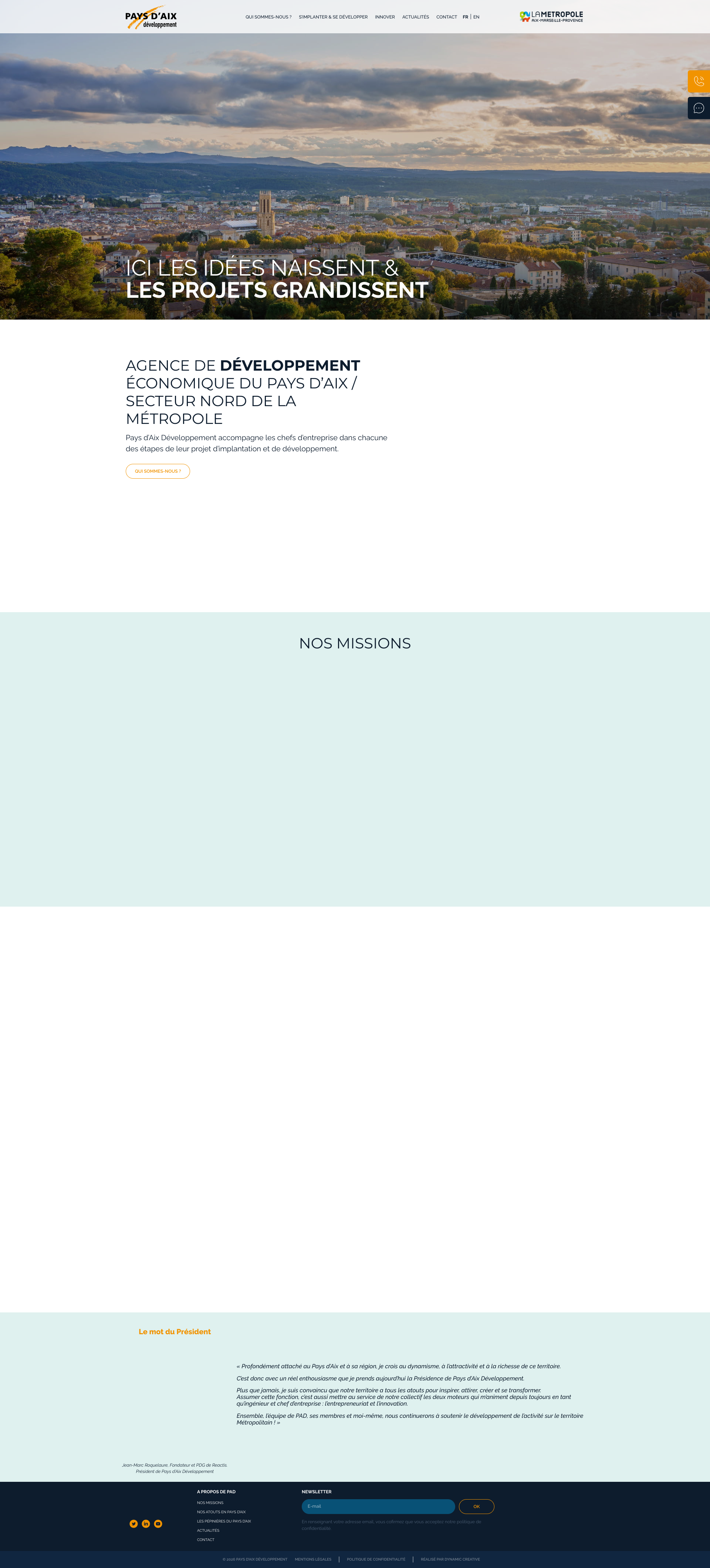 Aperçu du site