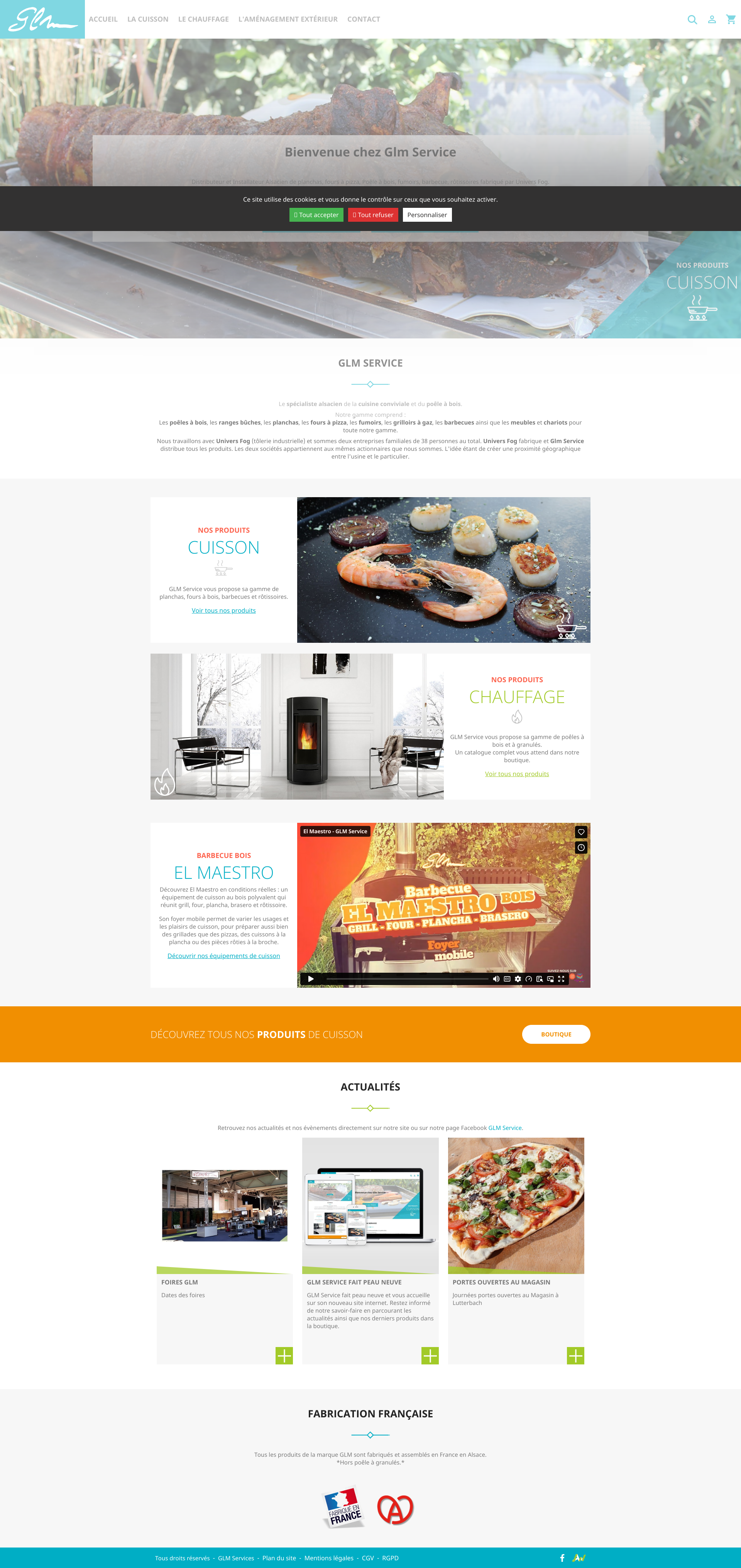 Aperçu du site