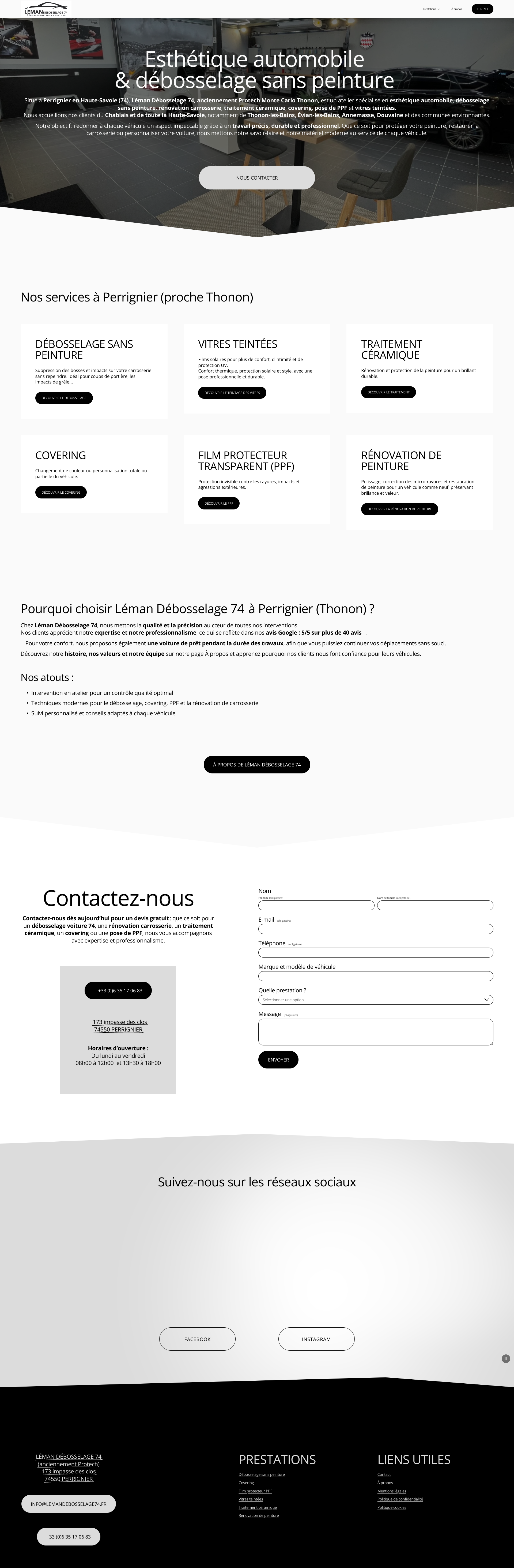 Aperçu du site