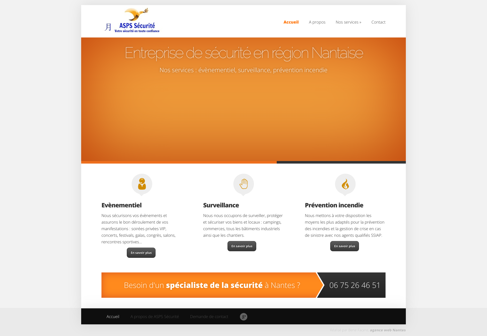 Aperçu du site
